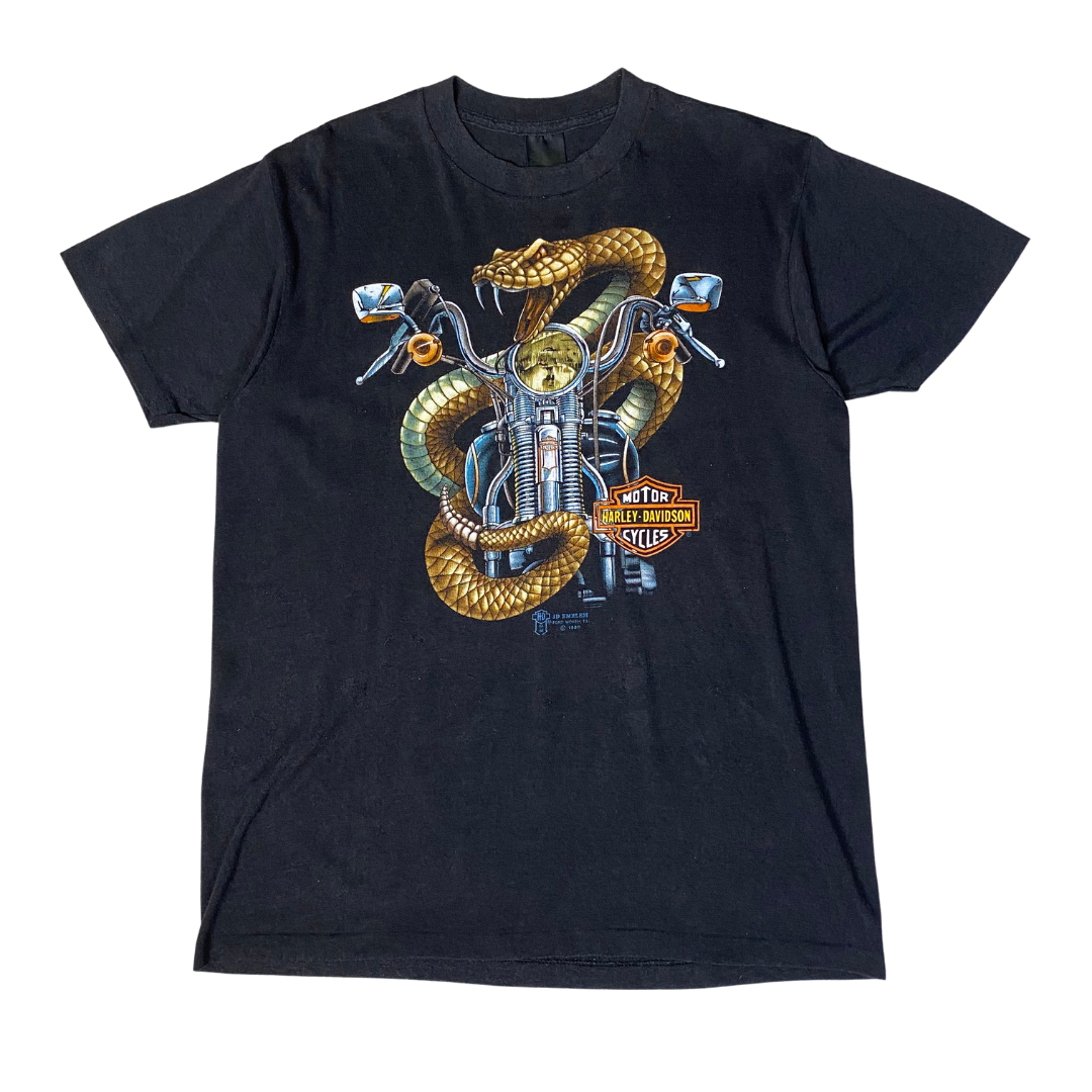 Harley Davidson 1989 Snake 3D Emblem Tee