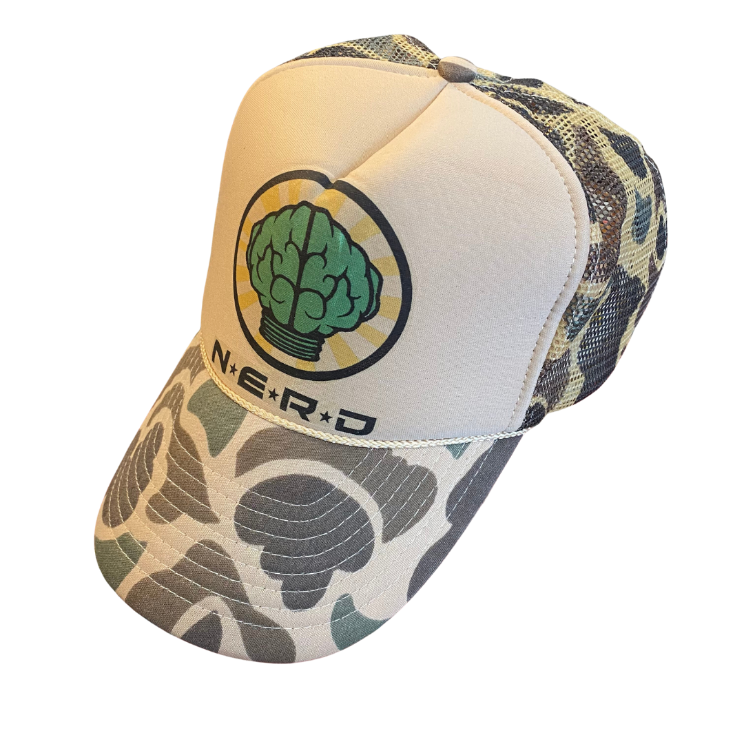 N.E.R.D 2001 Camo Trucker Cap
