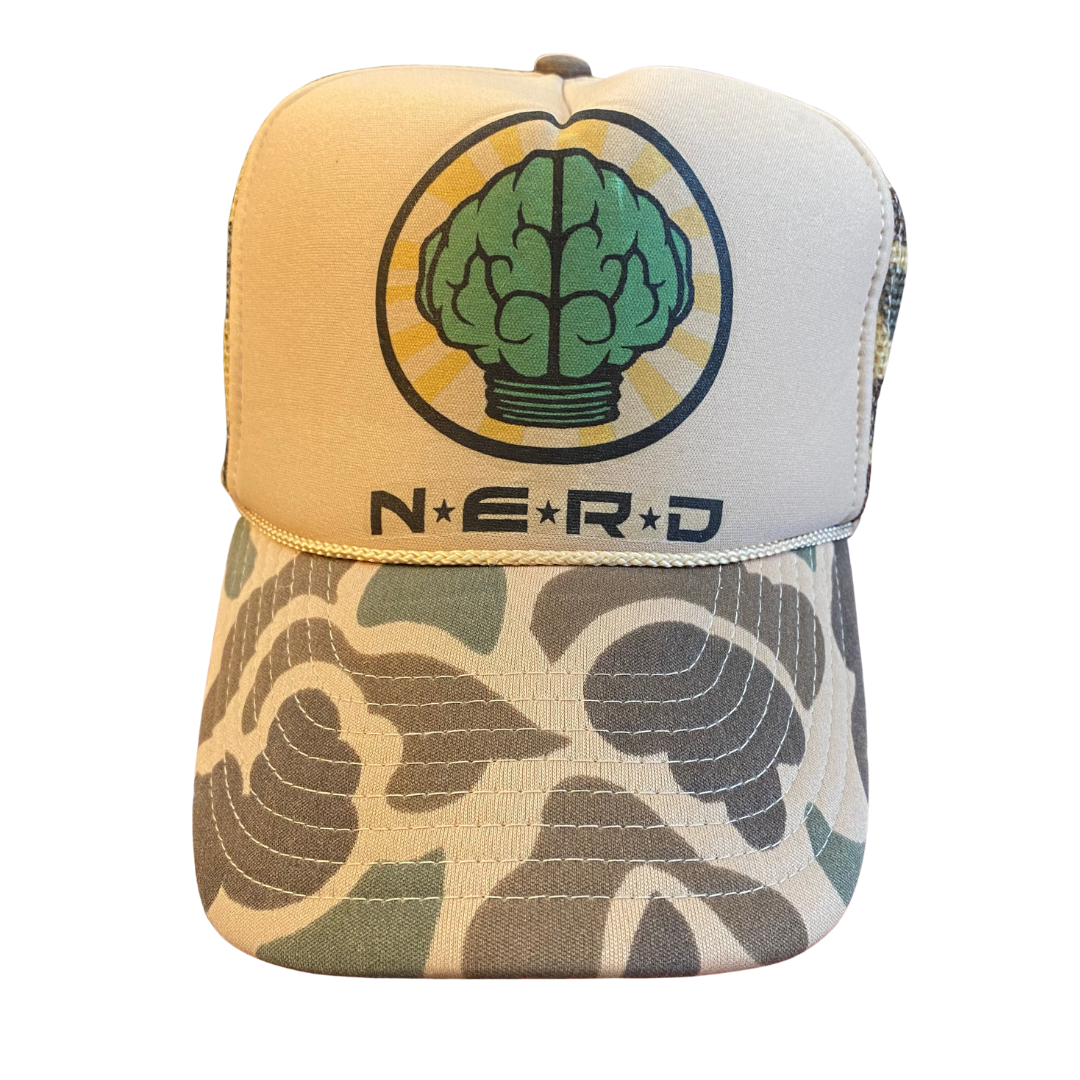 N.E.R.D 2001 Camo Trucker Cap