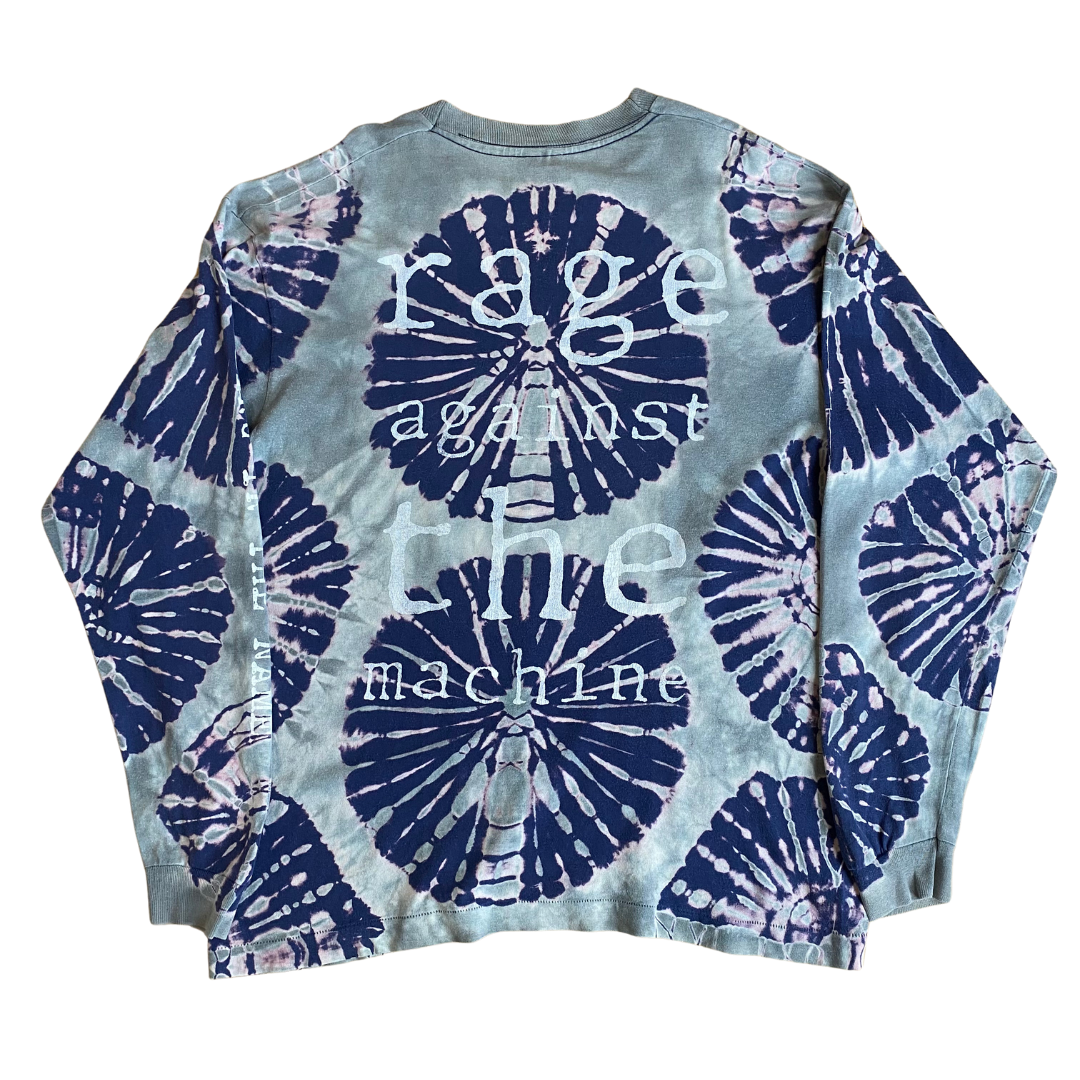 Rage Against The Machine 90's Killing In The Name (Burning Monk) Longsleeved Tie Dye Tee