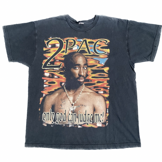 2Pac/ Tupac 90's Only God Can Judge Me Bootleg Memorial Tee