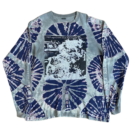 Rage Against The Machine 90's Killing In The Name (Burning Monk) Longsleeved Tie Dye Tee