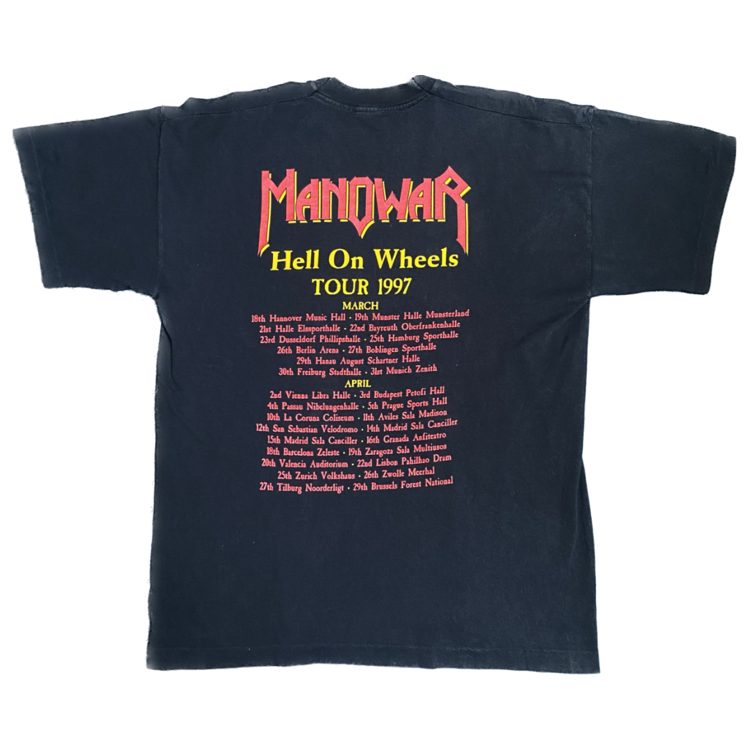 Manowar 1997 Hell On Wheels Tee