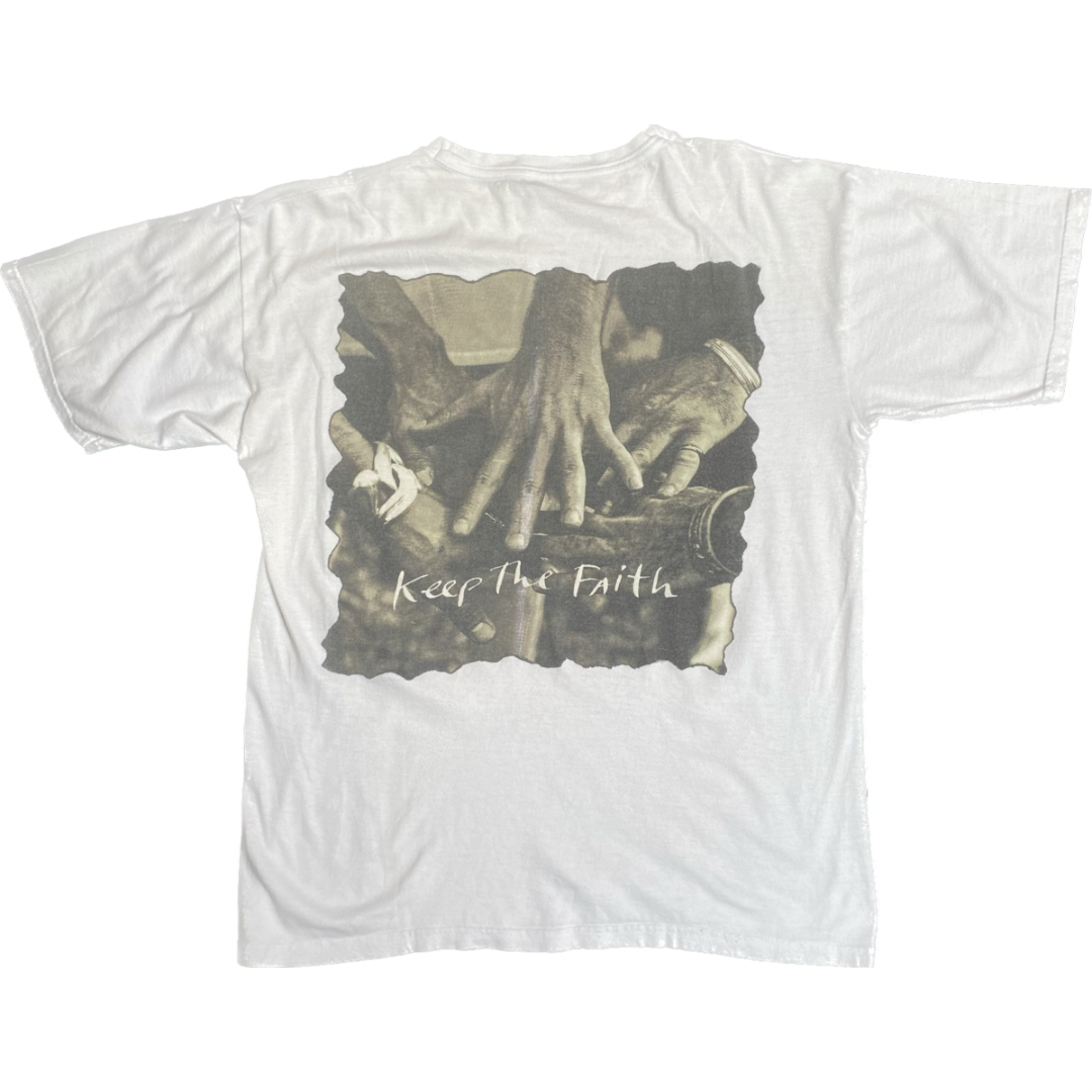 Bon Jovi 1992 Keep The Faith White Tee