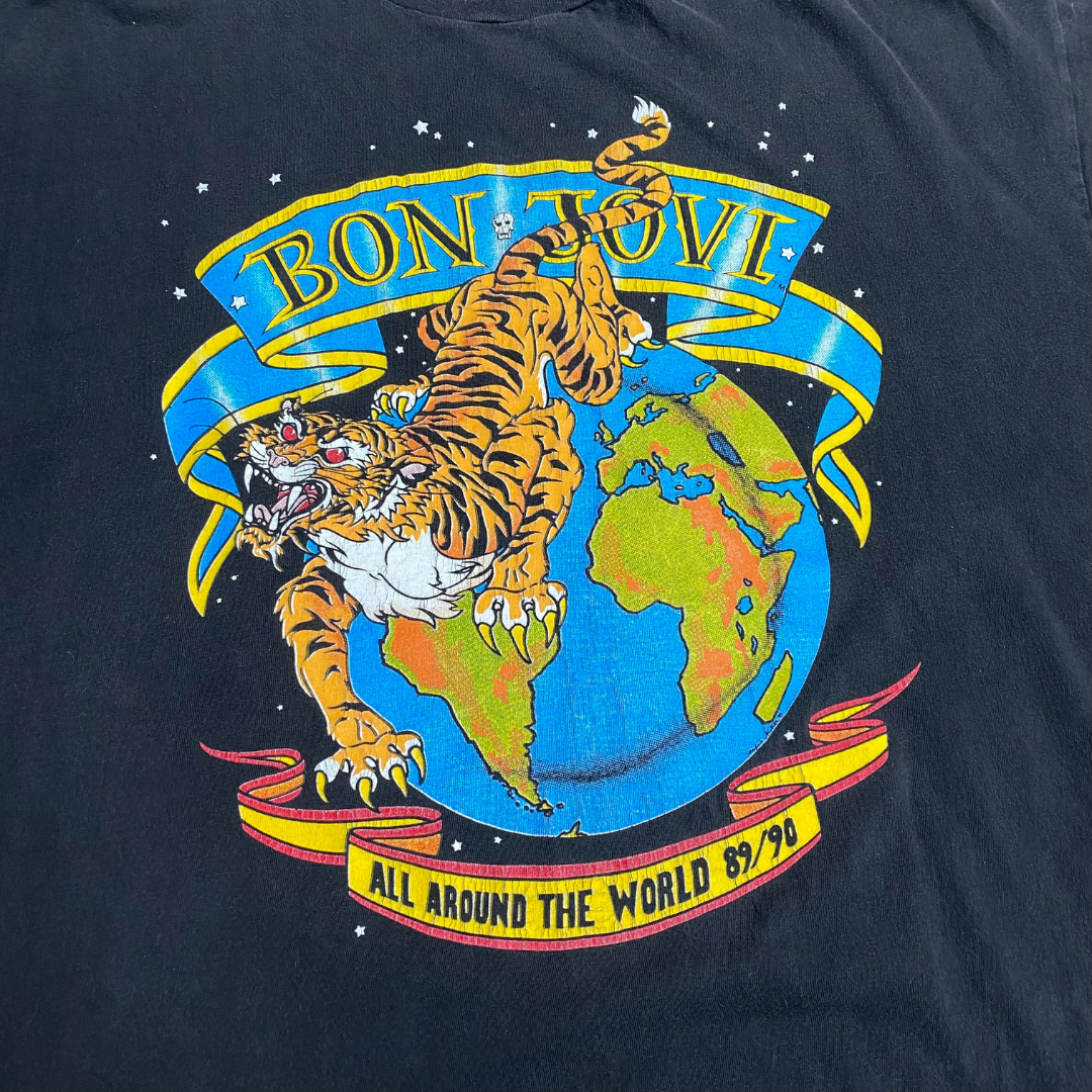 Bon Jovi 1989 All Around The World Europe Tour Tee