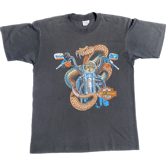 Harley Davidson 80s Rattle Snake Biker Tee