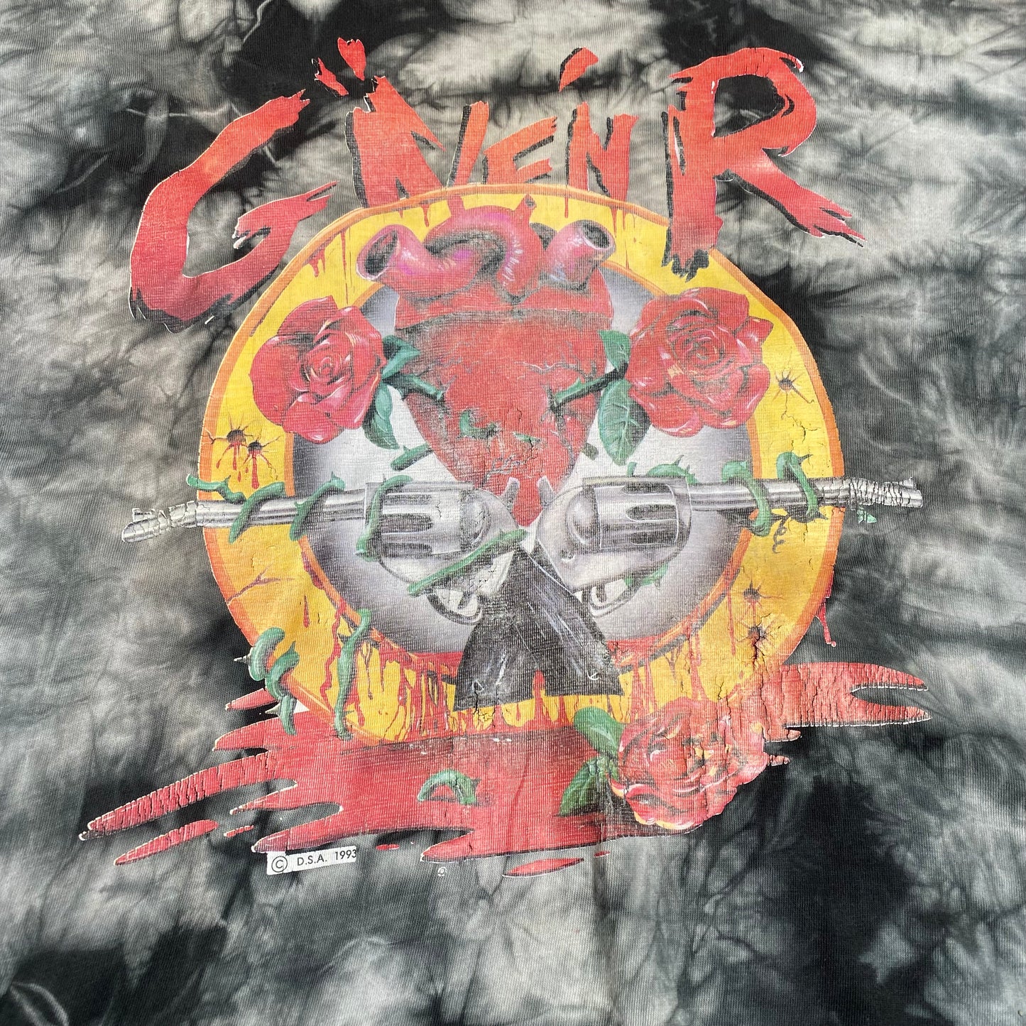 Gun's N Roses 1992 Long Sleeved Tie Dye Tee