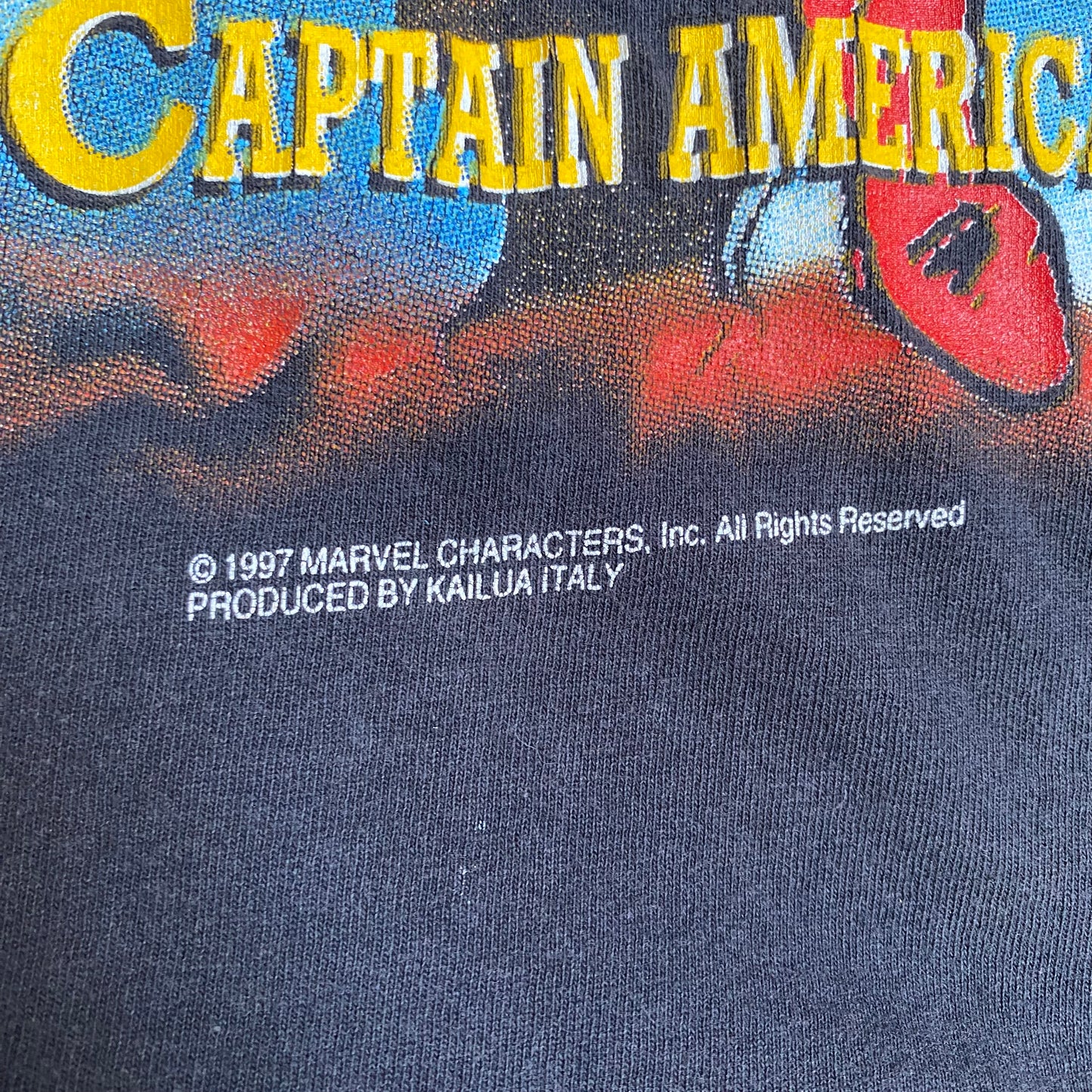 Spiderman & Captain America 1997 Marvel Tee