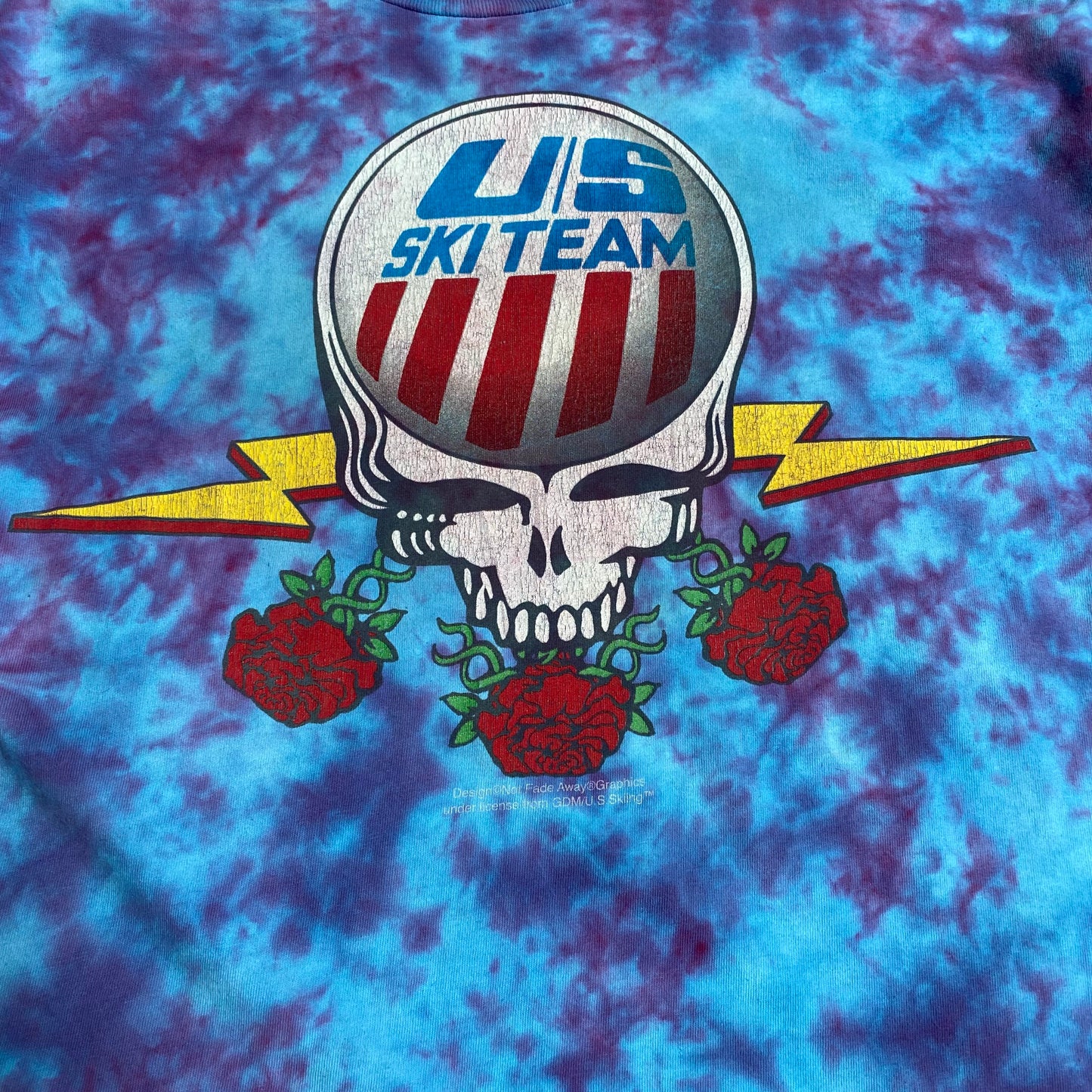 Grateful Dead 1994 US Ski Team Tie Dye Tee