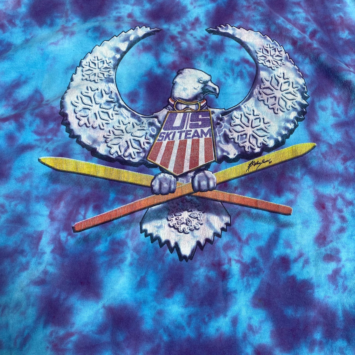 Grateful Dead 1994 US Ski Team Tie Dye Tee