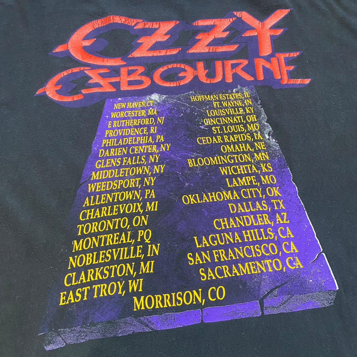 Ozzy Osbourne 80's US Tour Tee