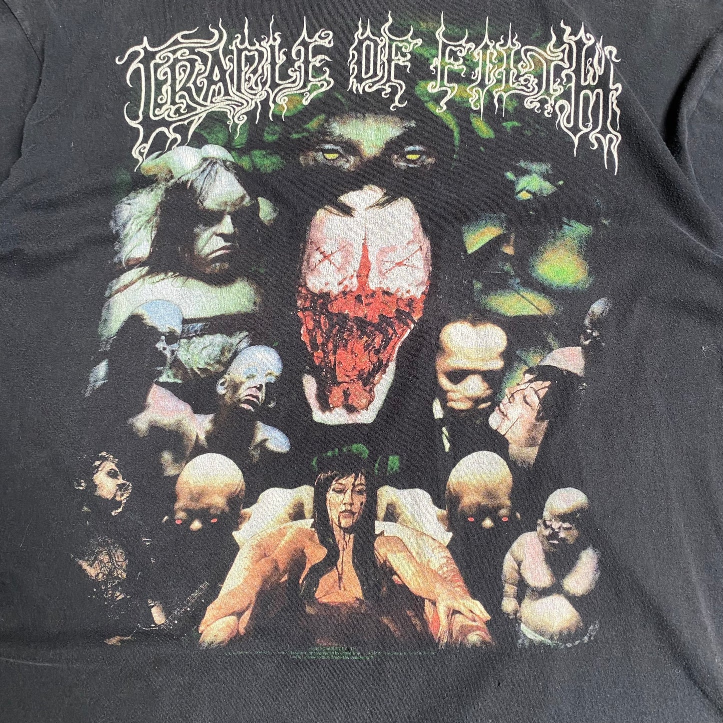 Cradle Of Filth 1999 Canvas For A Lick Of Pain Tee