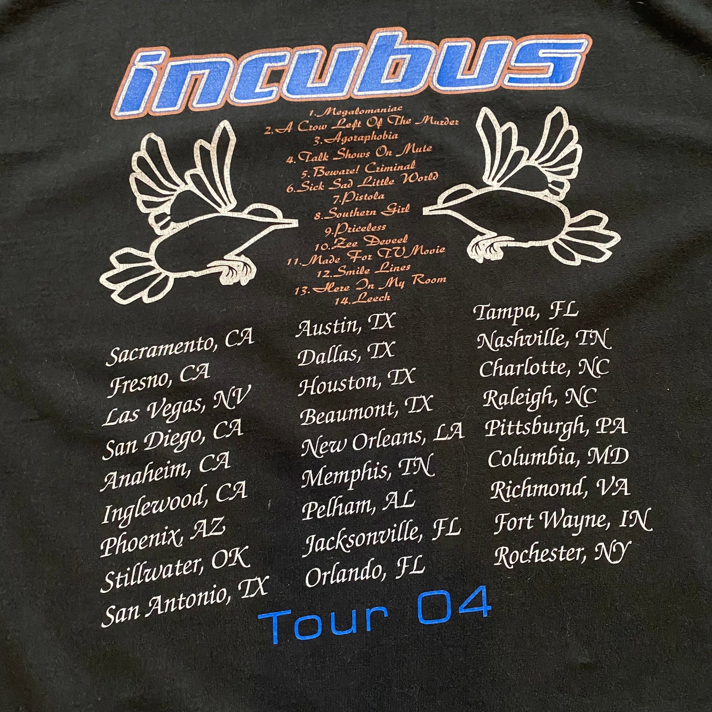 Incubus 2004 Tee