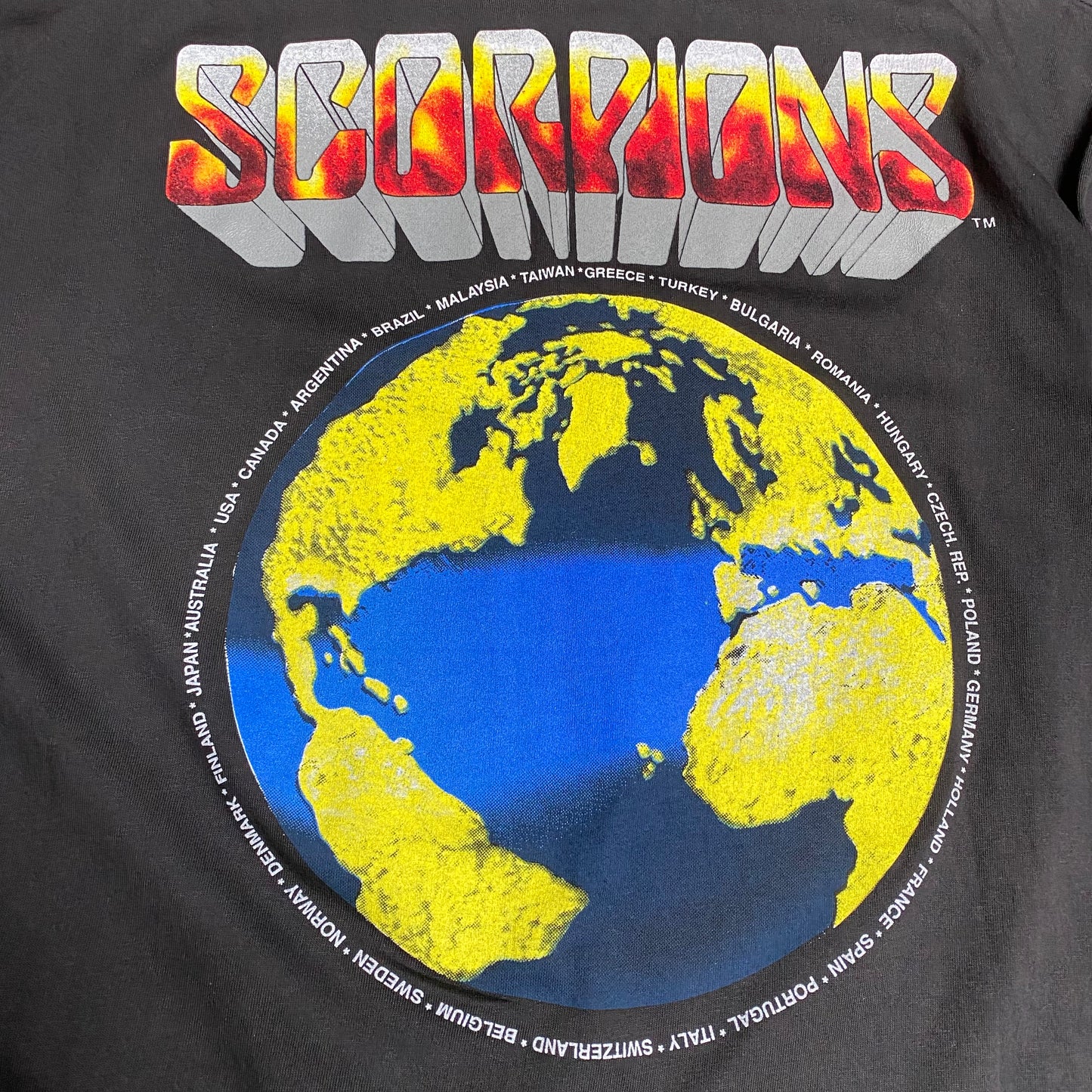 Scorpions 90's Crazy Biker World Tour Tee