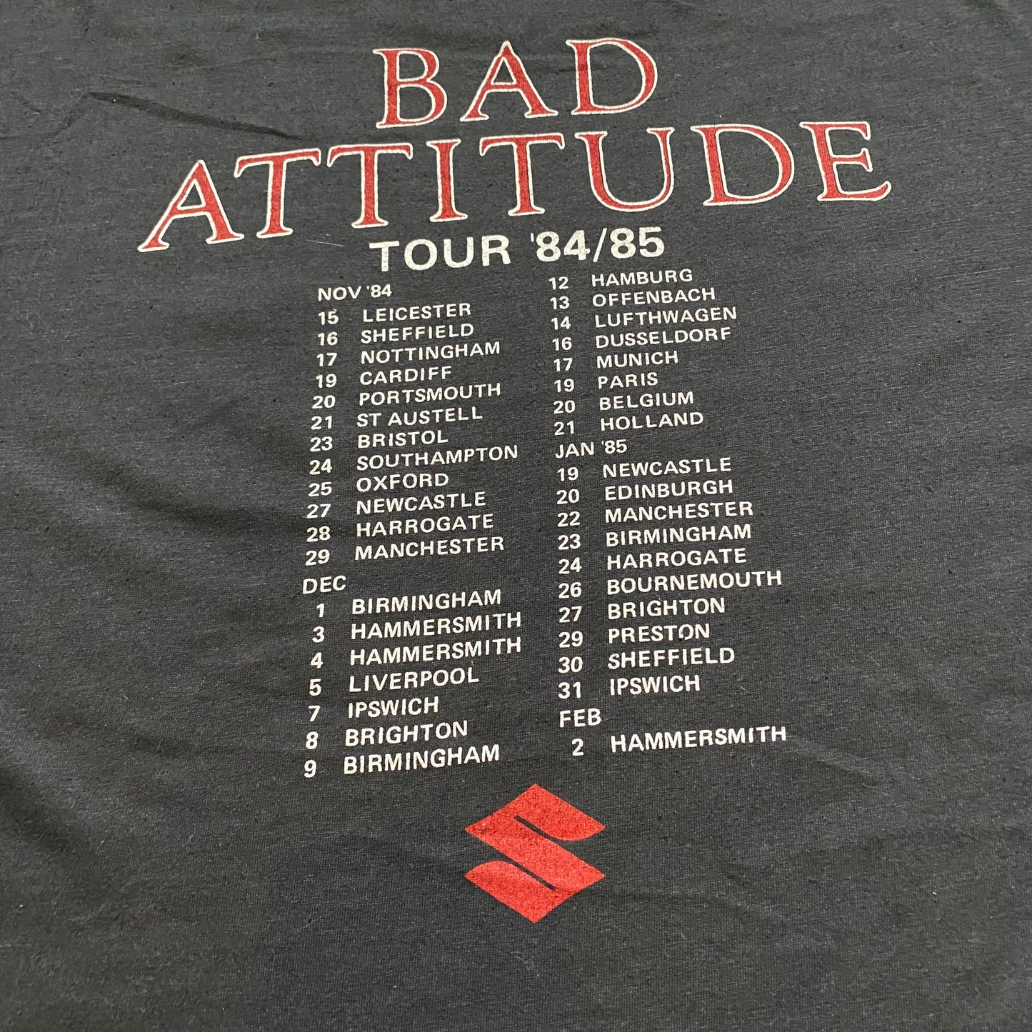 Meat Loaf 1984 Bad Attitude Tee