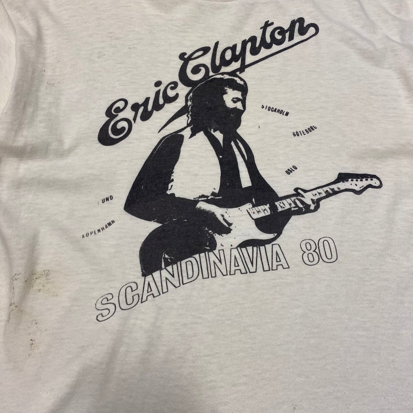 Eric Clapton 1979/1980 Scandinavia Tour Tee