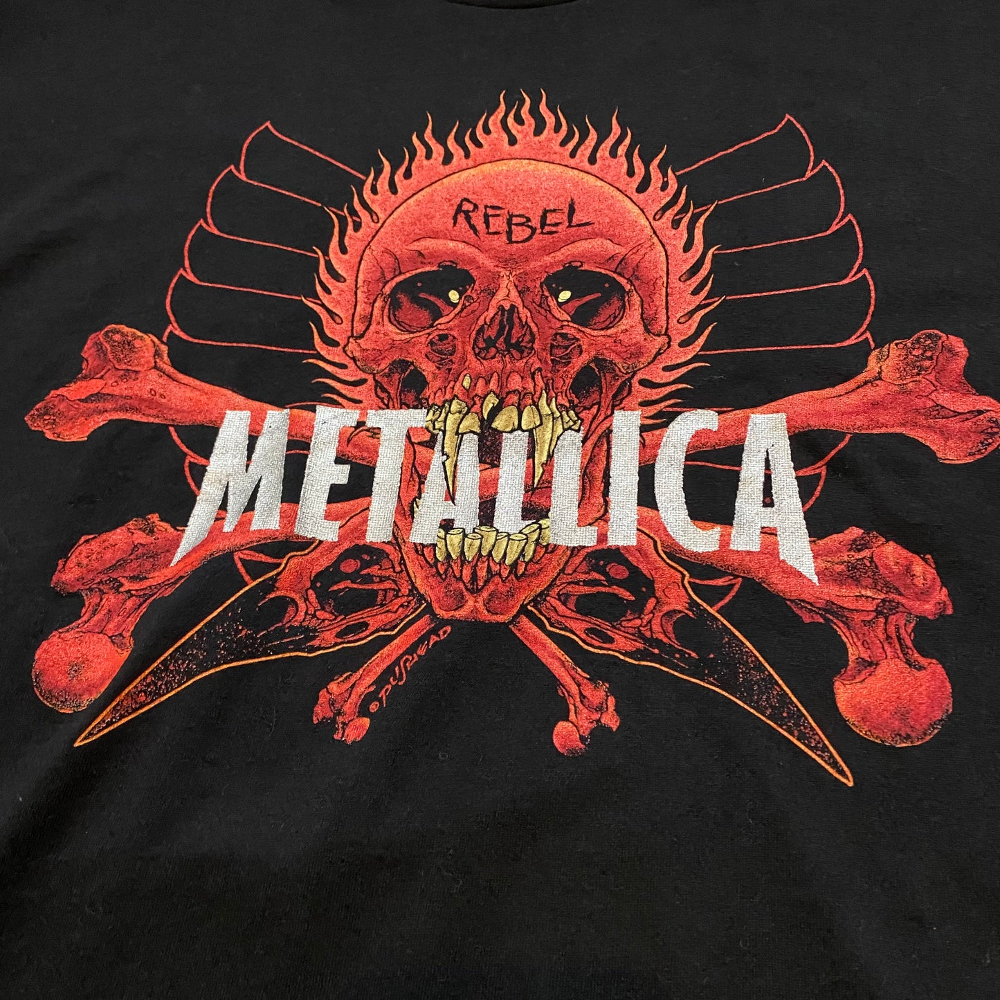 Metallica 1996 Pushead Rebel Tee