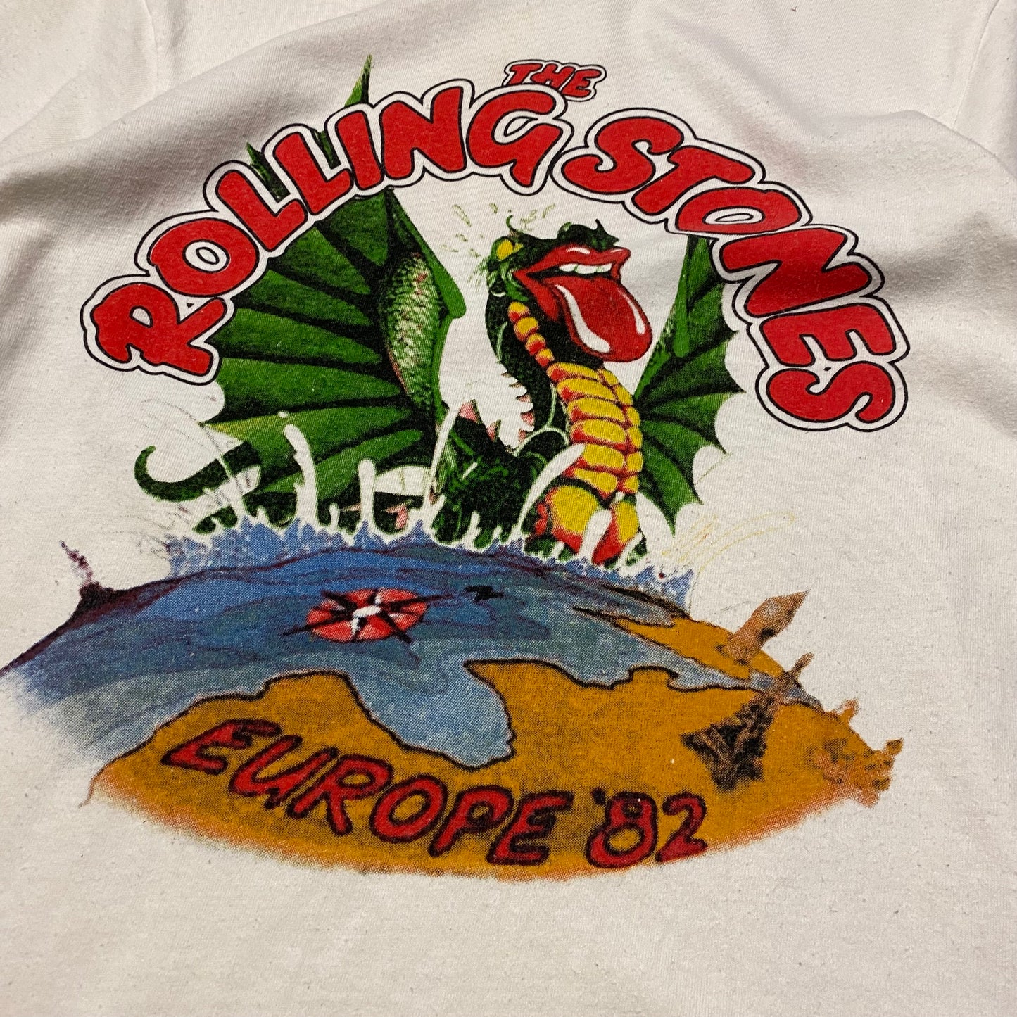 The Rolling Stones 1982 UK Tour Ringer Tee