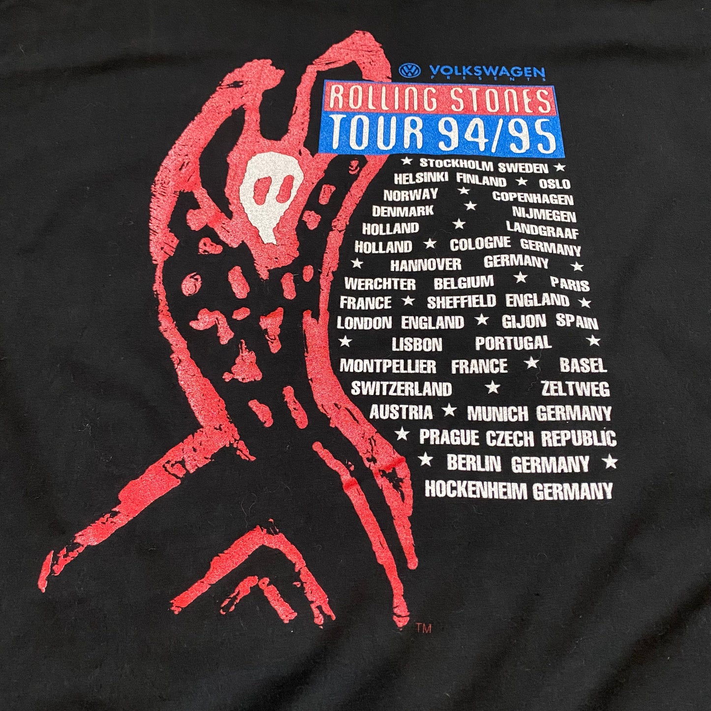 Rolling Stones 1995 Voodoo Lounge tee