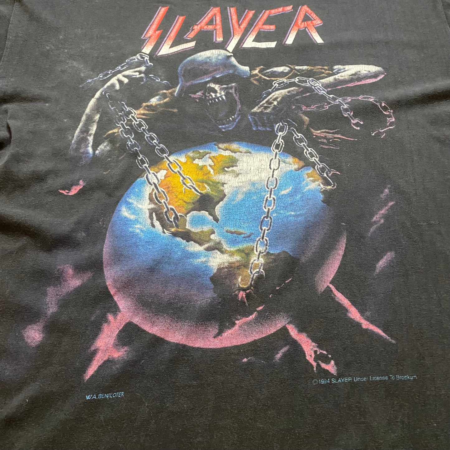 Slayer 1994 European Intourvention Tee