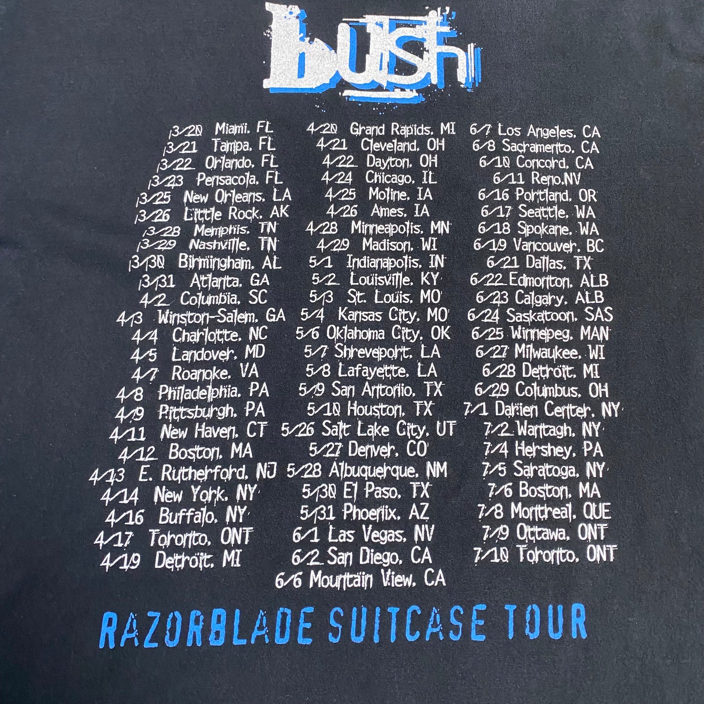 Bush 1997 Razorblade Suitcase Longsleeved Tee