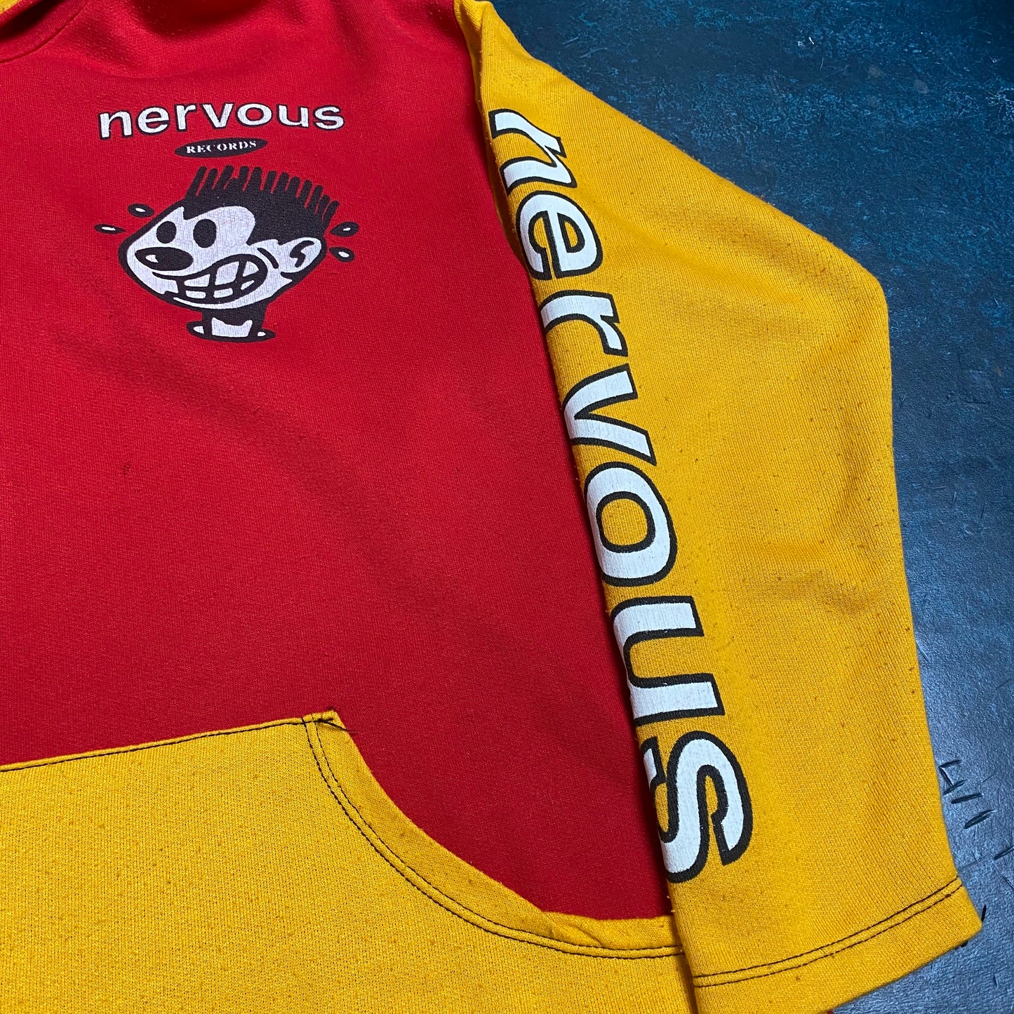 Nervous Records 90's Zip Up Hoodie