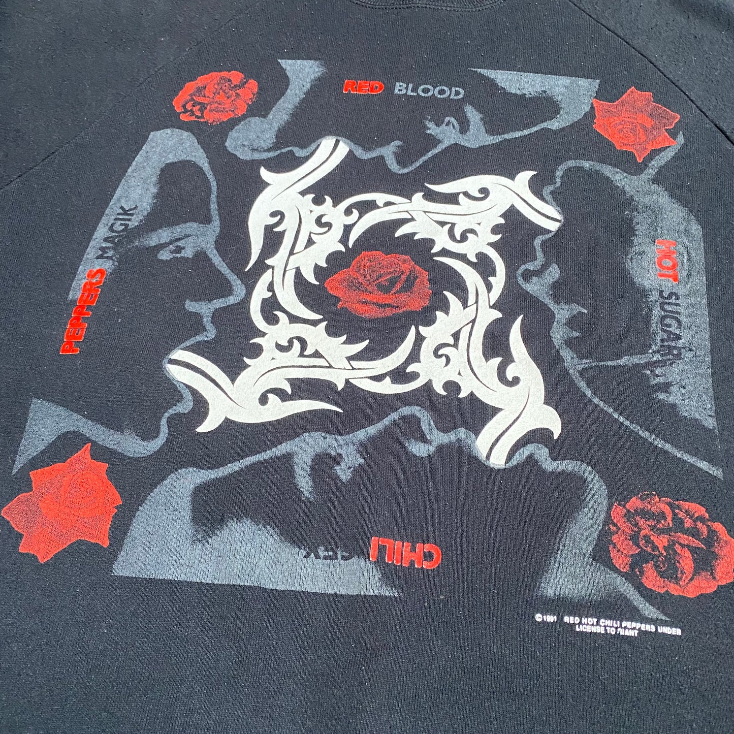 Red Hot Chili Peppers 1991 Blood Sugar Sex Magik Raglan Sweater