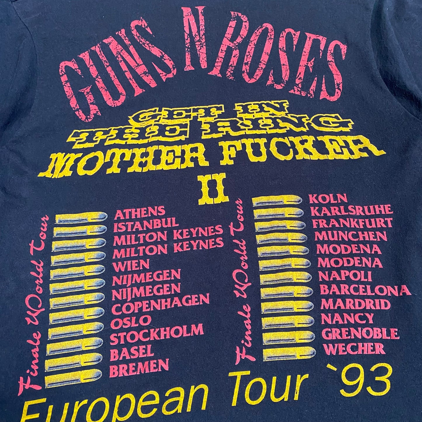 Guns 'N Roses 1993 Get In The Ring Tee