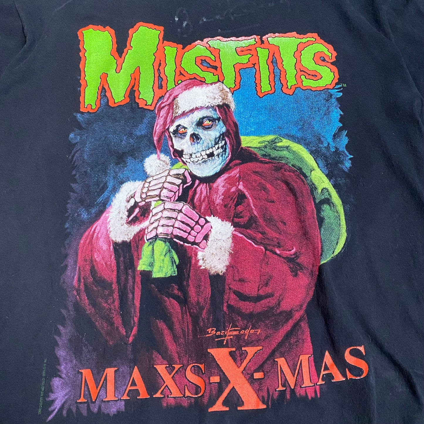 Misfits 1996 Maxs-X-Mas Signed Tee