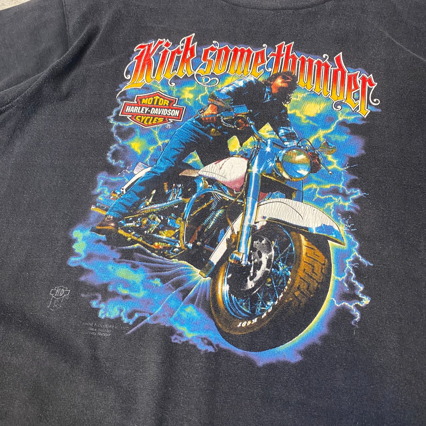 Harley Davidson 1988 Kick Some Thunder Tee