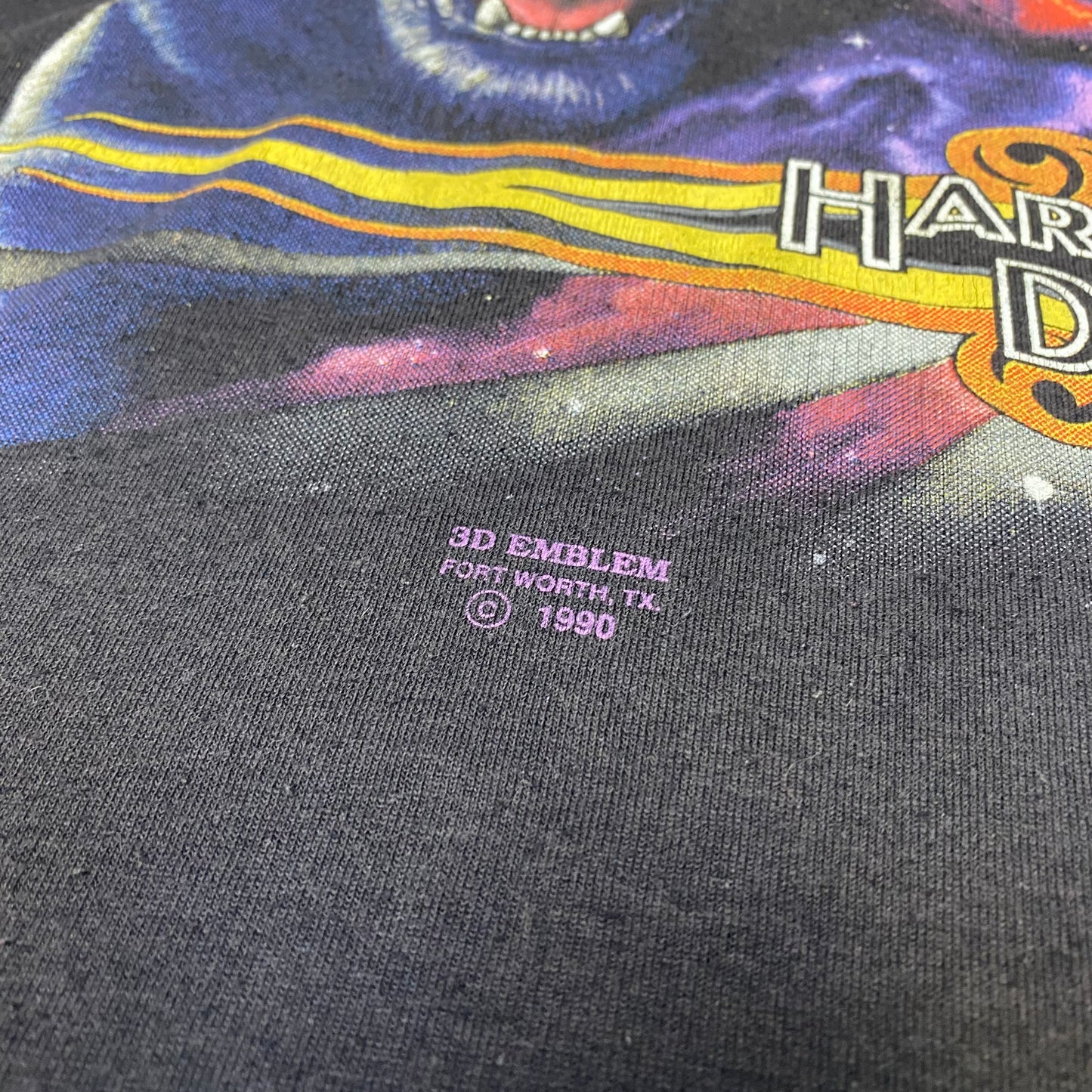 Harley Davidson 1990 Panther 3D Emblem Tee