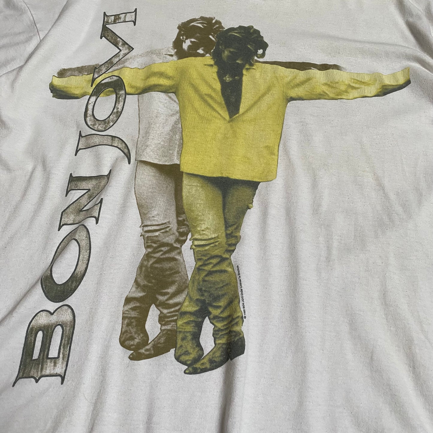 Bon Jovi 1992 Keep The Faith White Tee