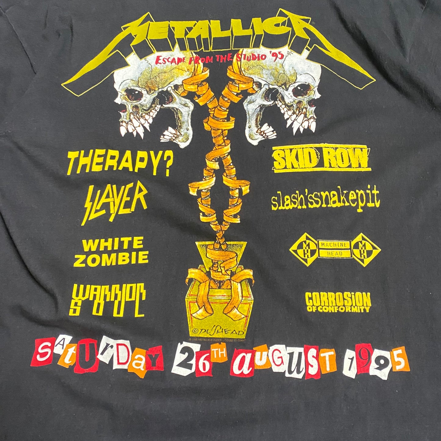 Metallica 1995 Donington Pushead Tee