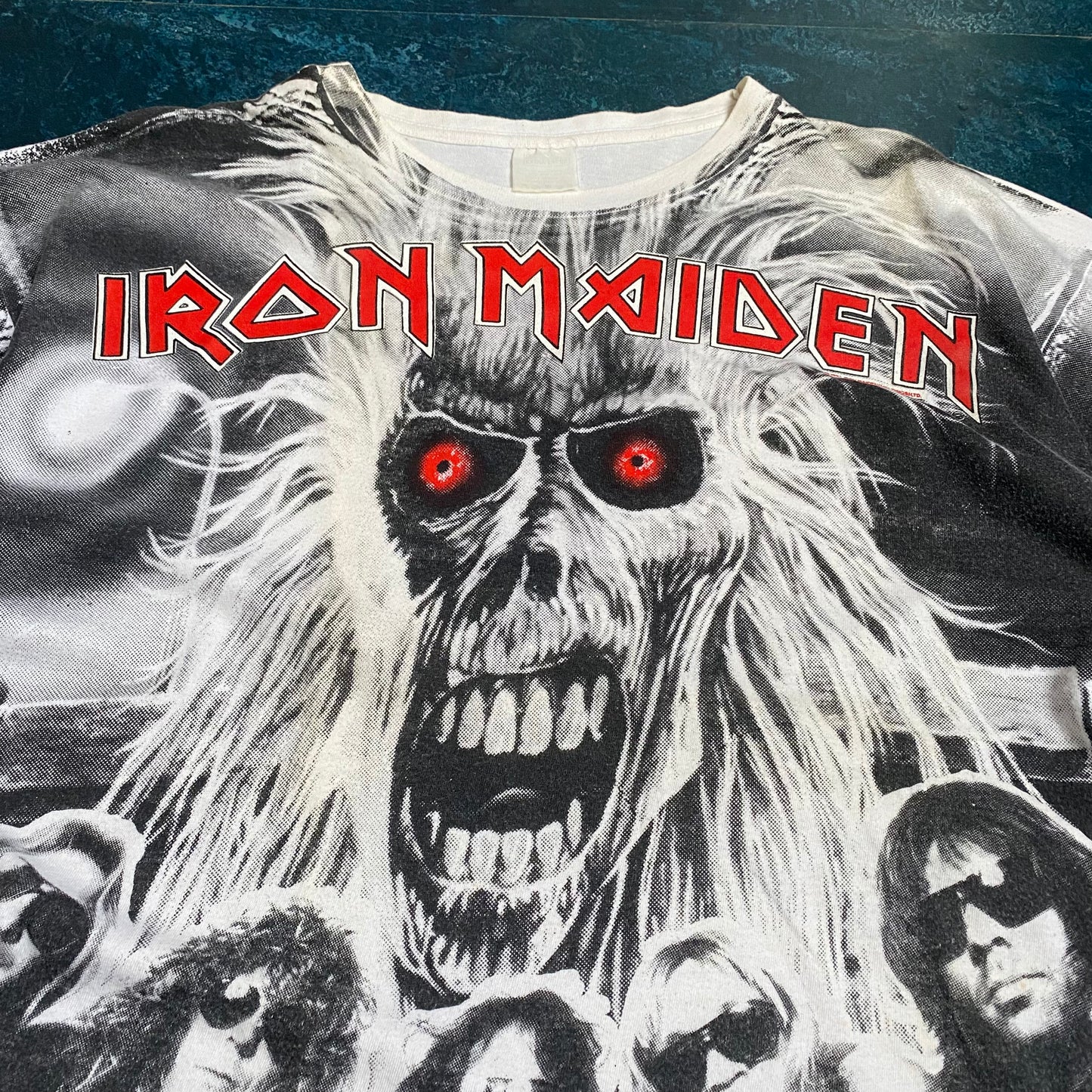 Iron Maiden 1991 All Over Print Tee