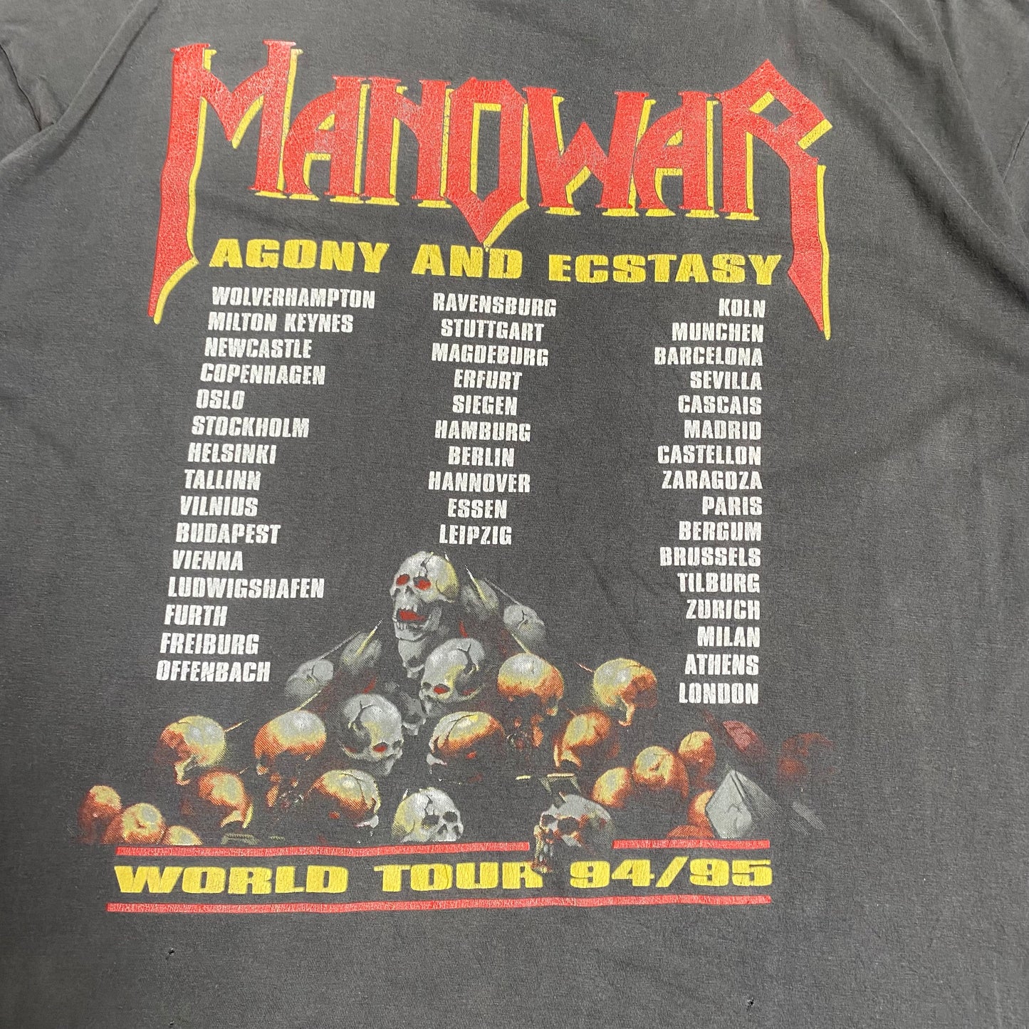 Manowar 1994 Agony And Ecstasy Tee