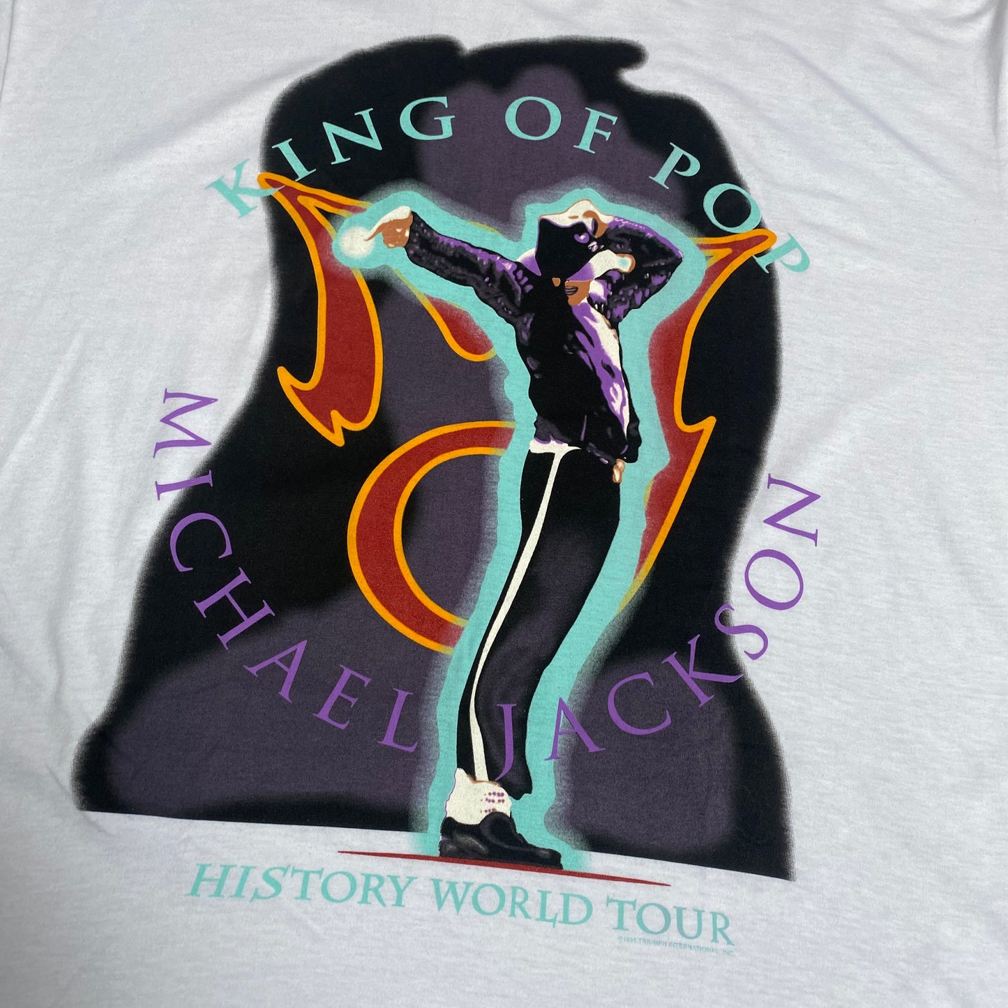 Michael Jackson 1996 King Of Pop History World Tour Tee