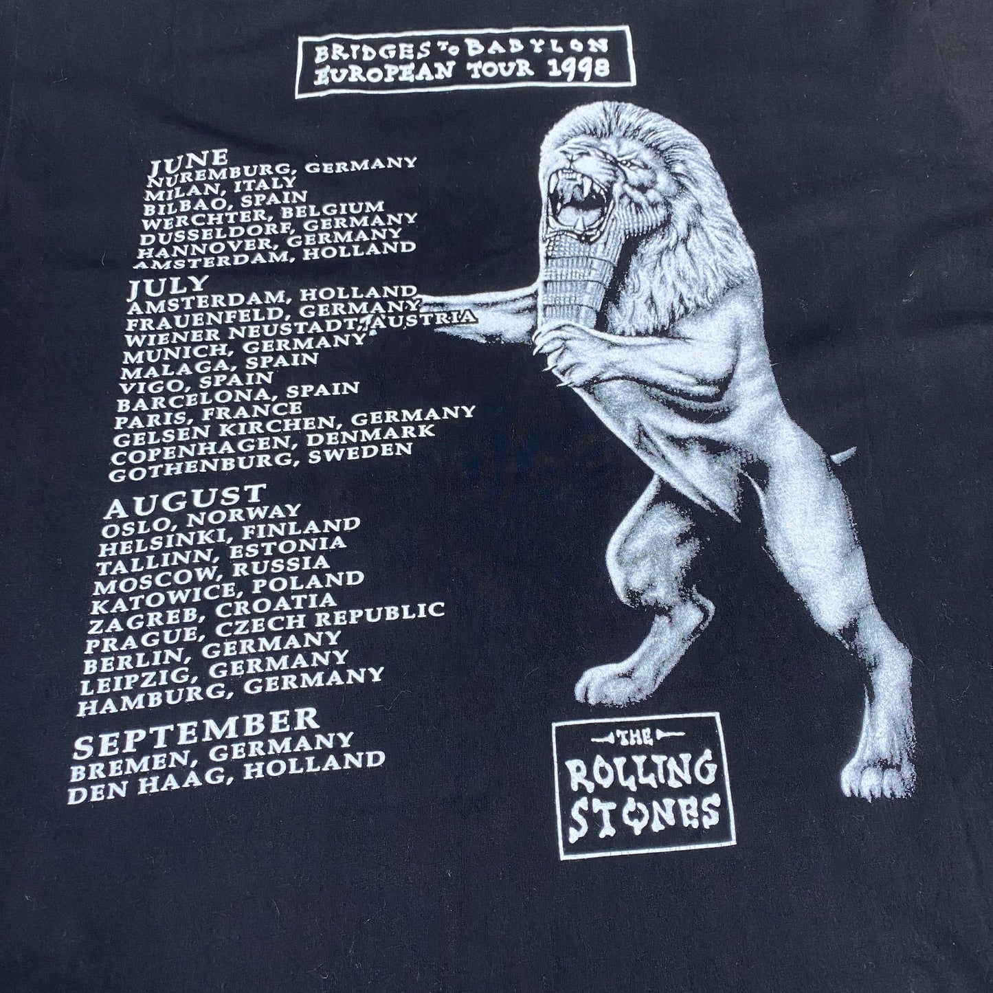 The Rolling Stones 1997 Bridges To Babylon Tee