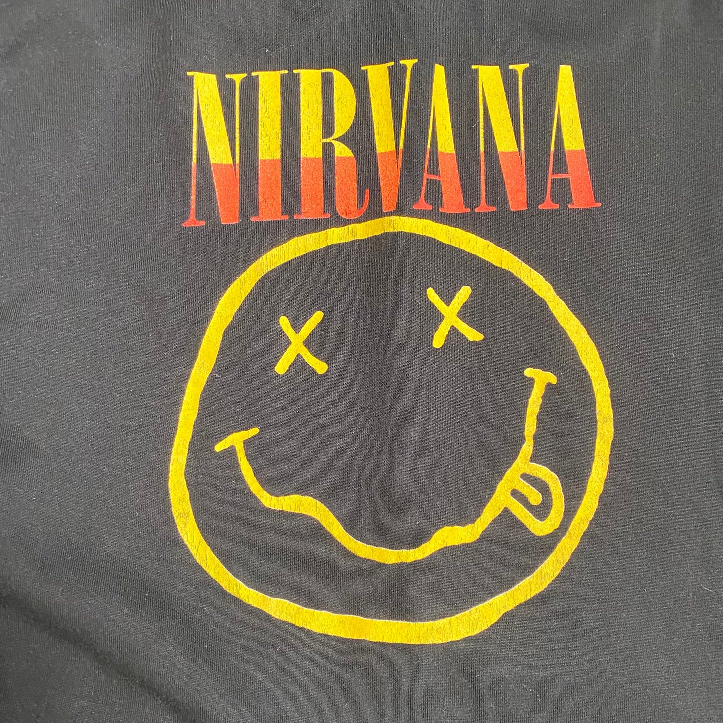 Nirvana 90's Smiley Zip Up Hoodie