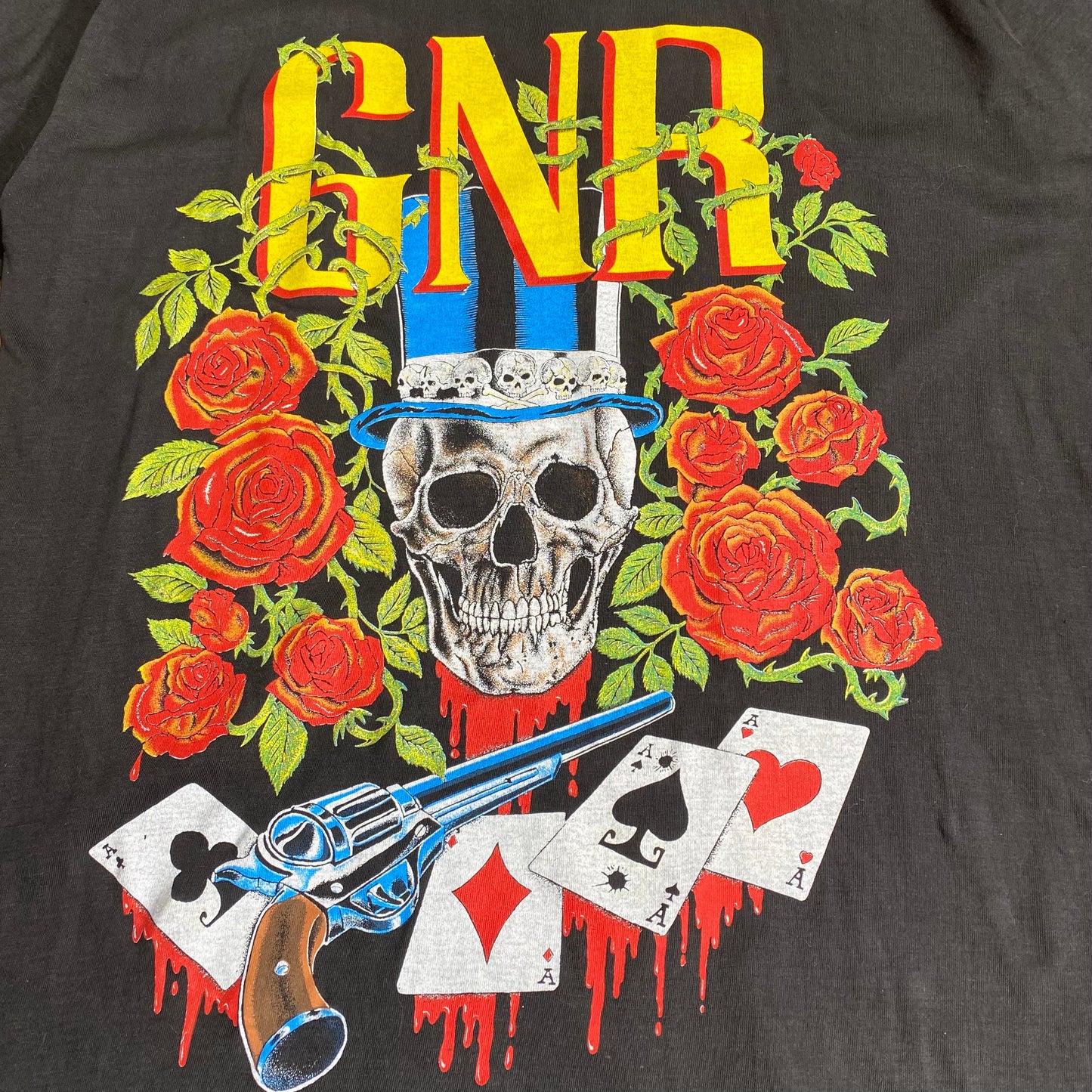 Guns 'N Roses 90's Cards, Guns, Skull & Roses Tee