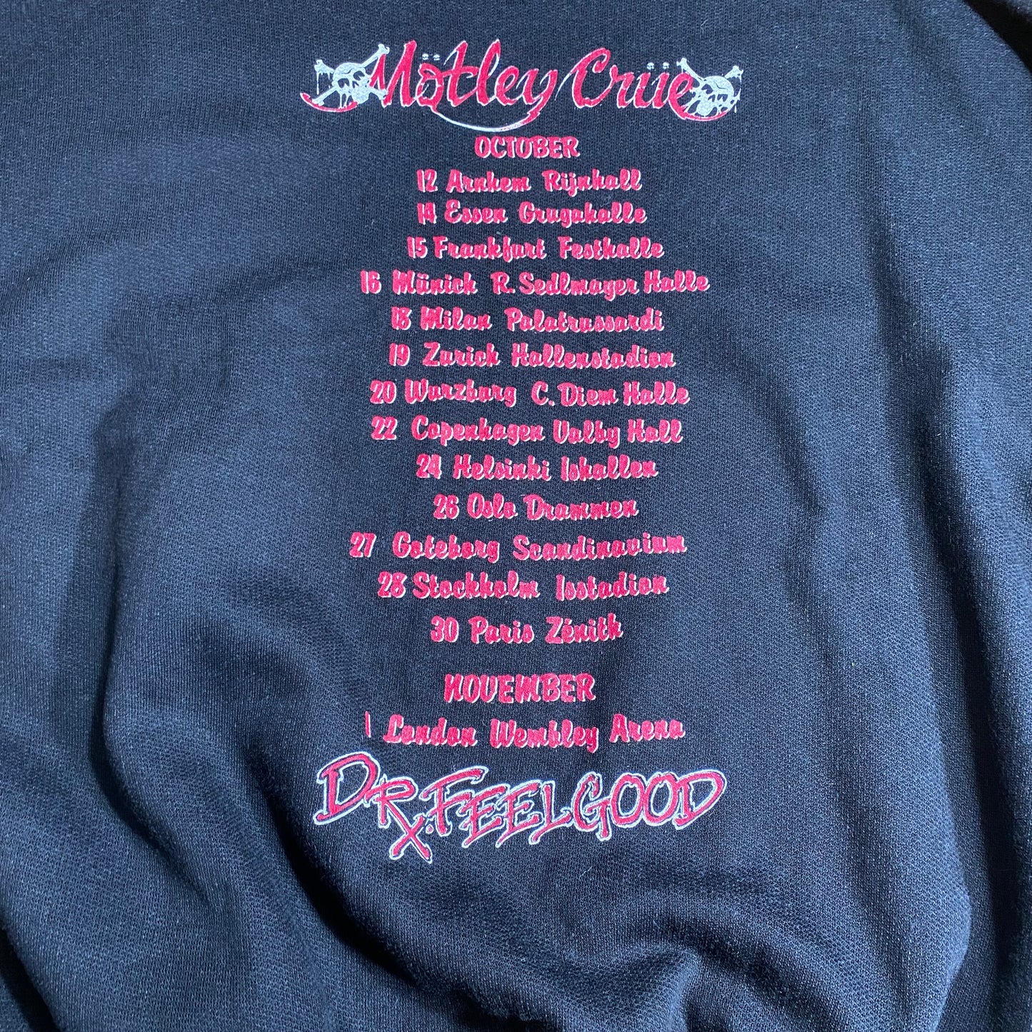 Mötley Crüe 1989 Dr. Feelgood Sweater