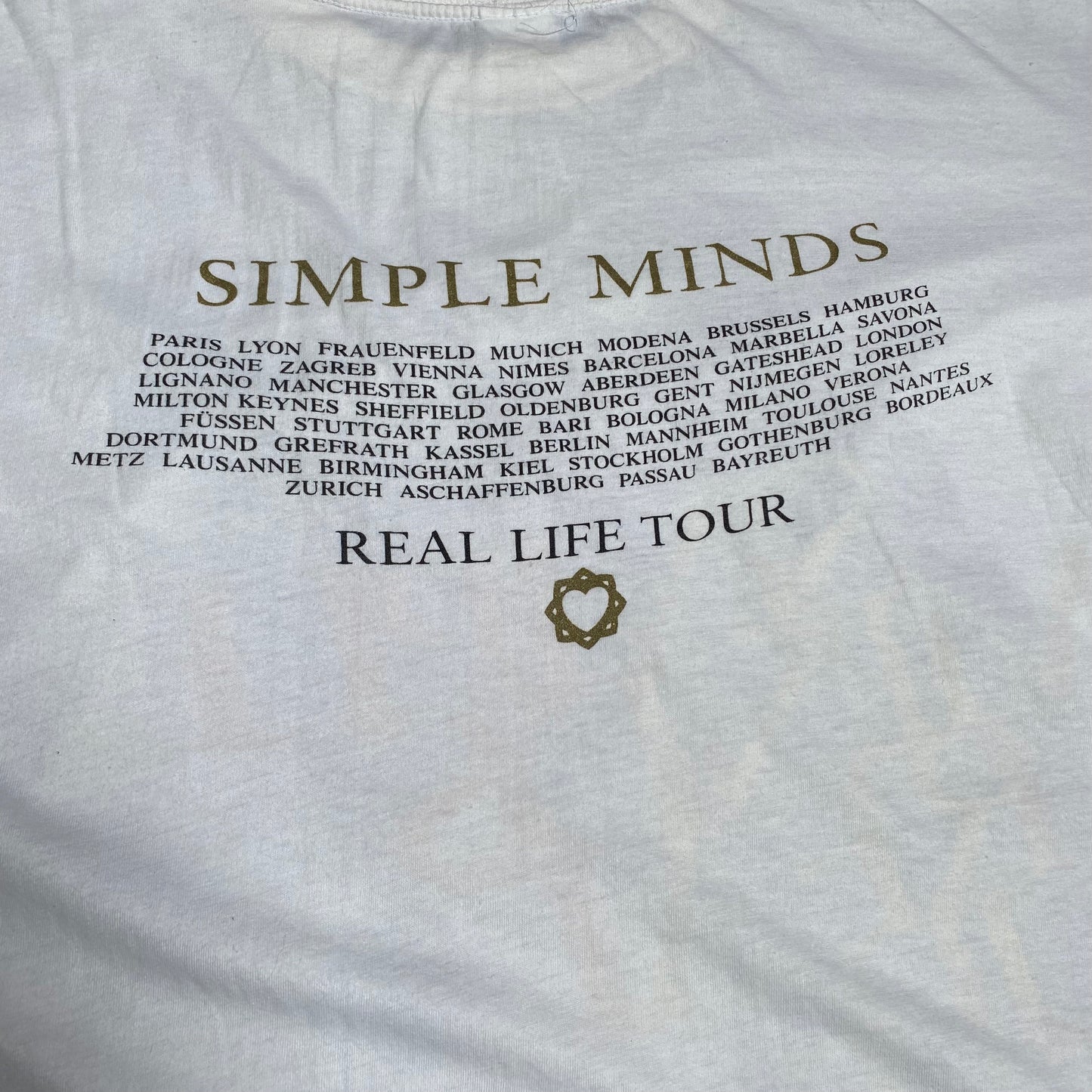 Simple Minds 1991 Real Life Tee