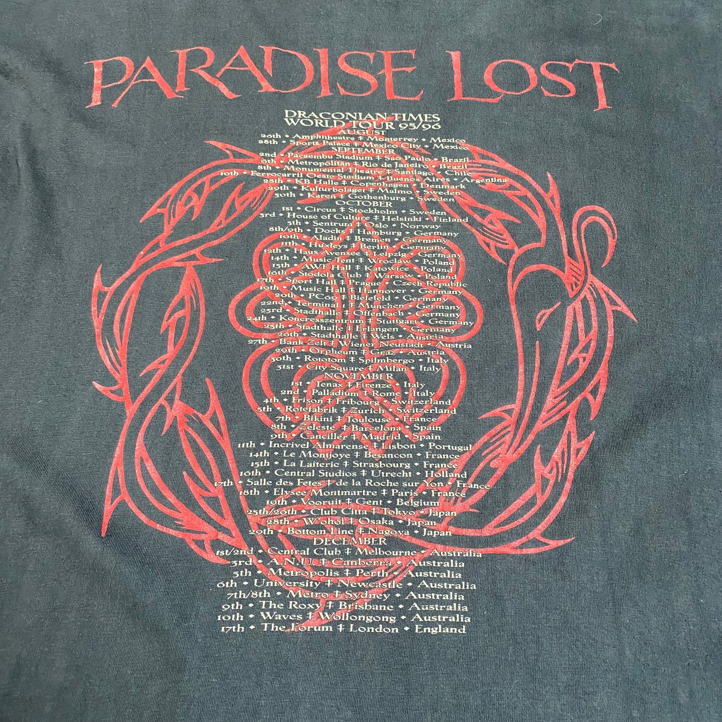 Paradise Lost 1995 Draconian Times Long Sleeved Tee