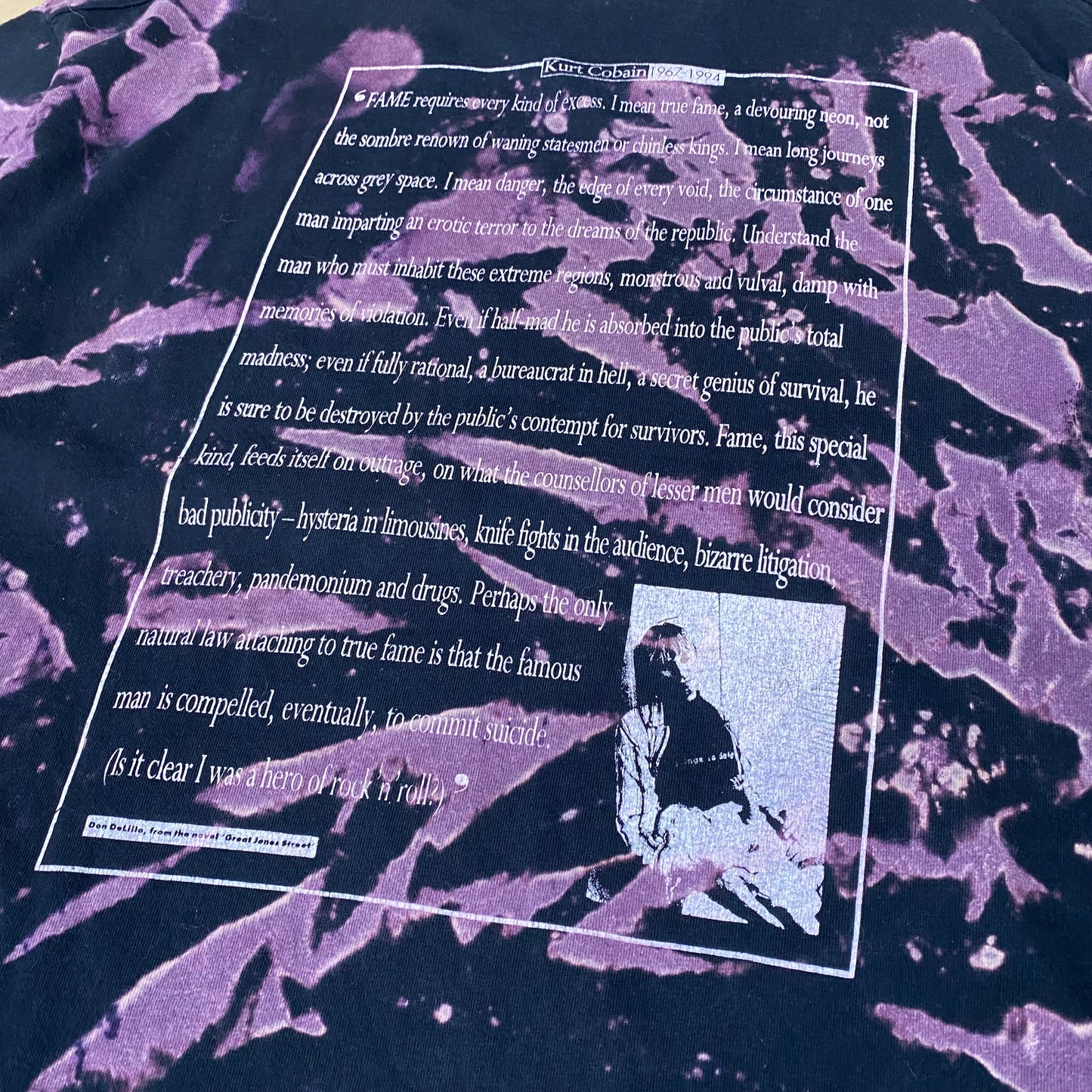 Kurt Cobain 1994 FAME Memorial Tie Dye Tee