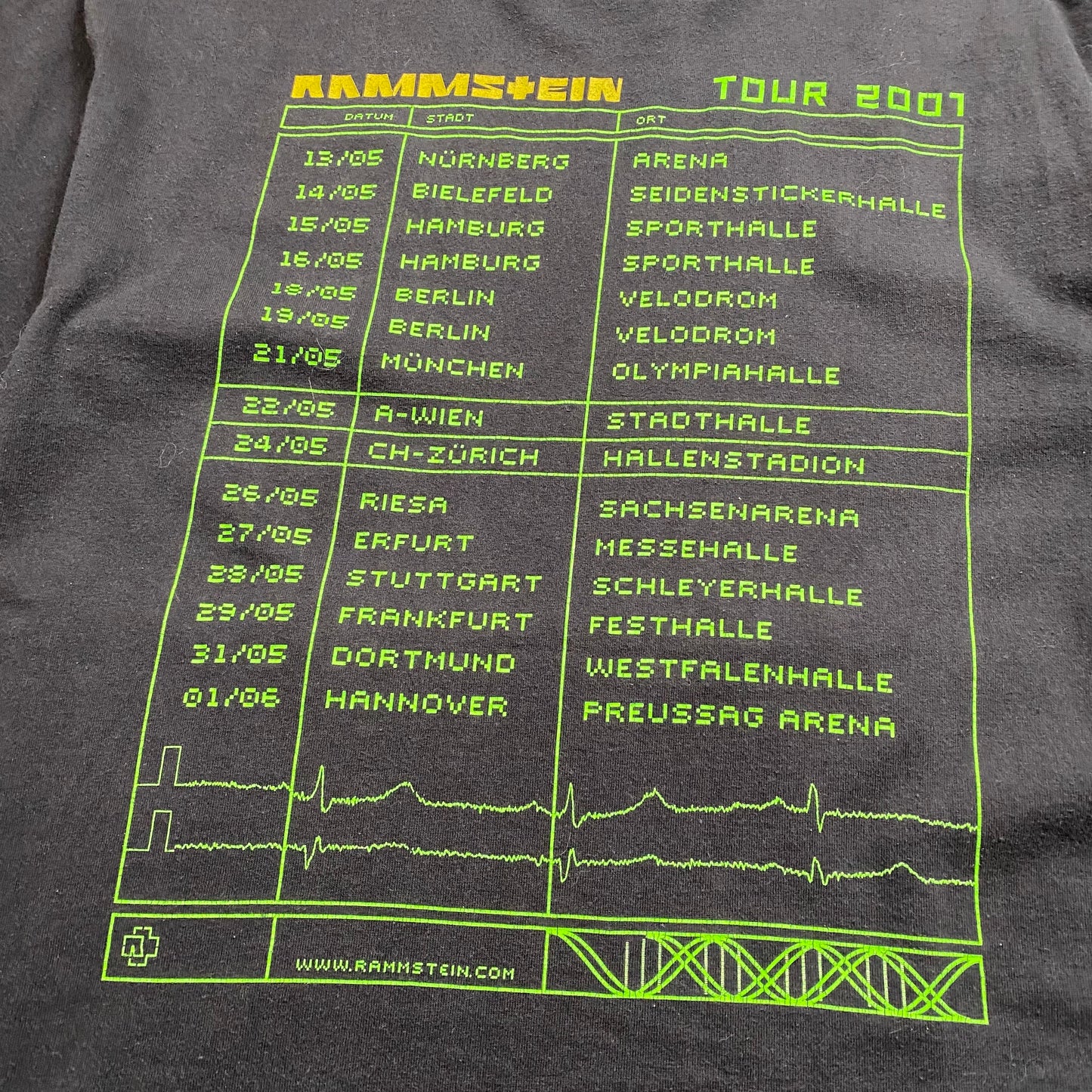 Rammstein 2001 Mutter Tee
