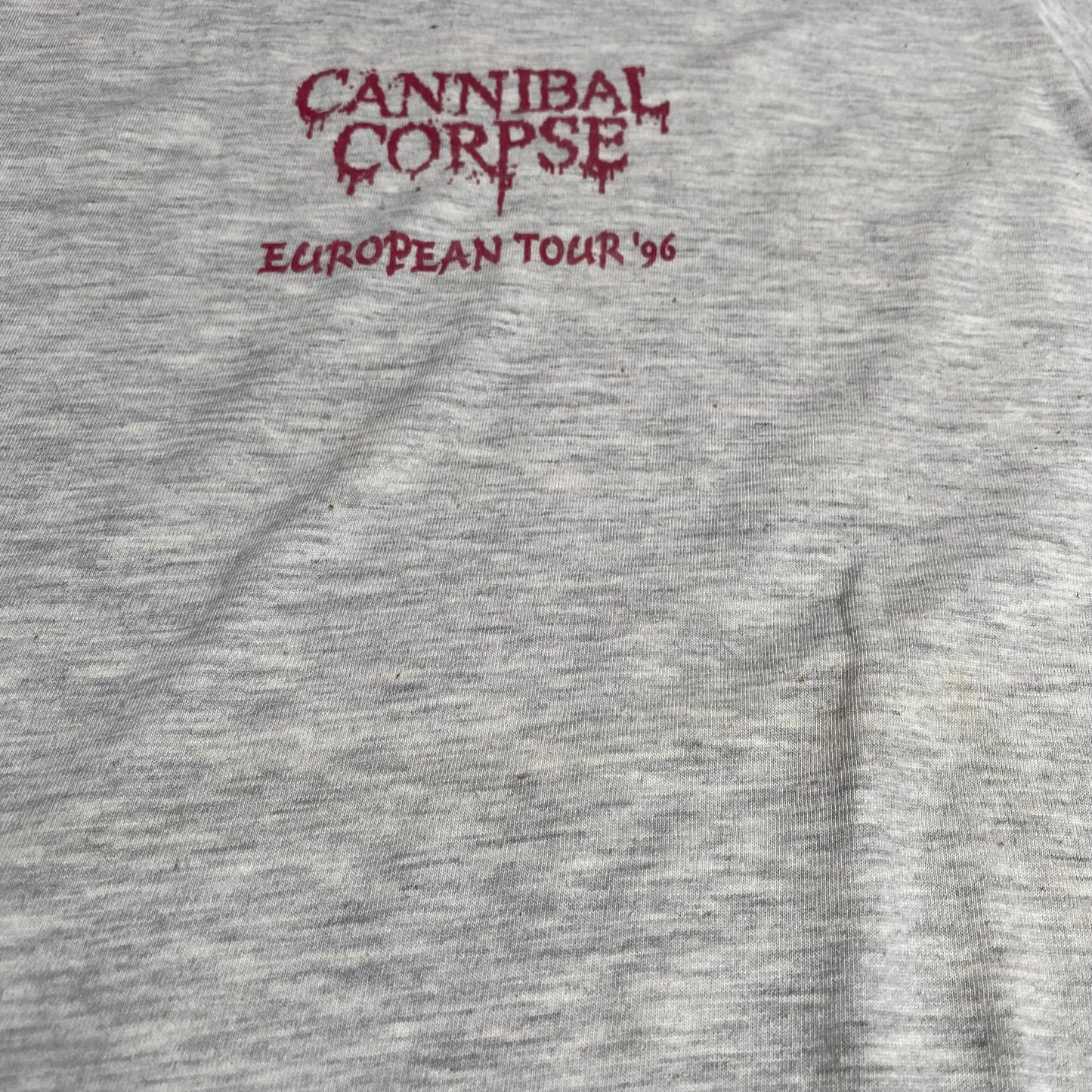 Cannibal Corpse 1996 European Tour Tee