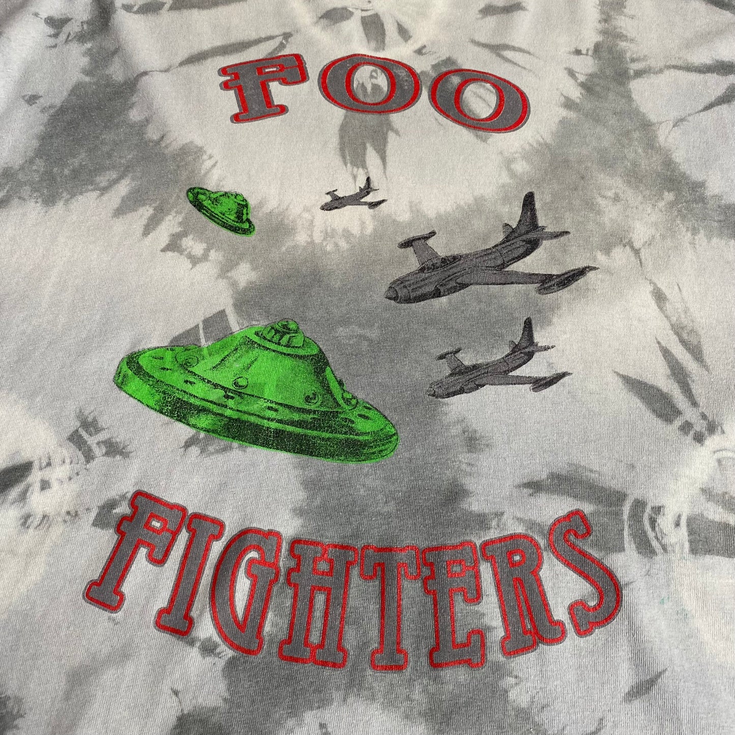 Foo Fighters 1996 Roswell Records UFO Tie Dye Tee