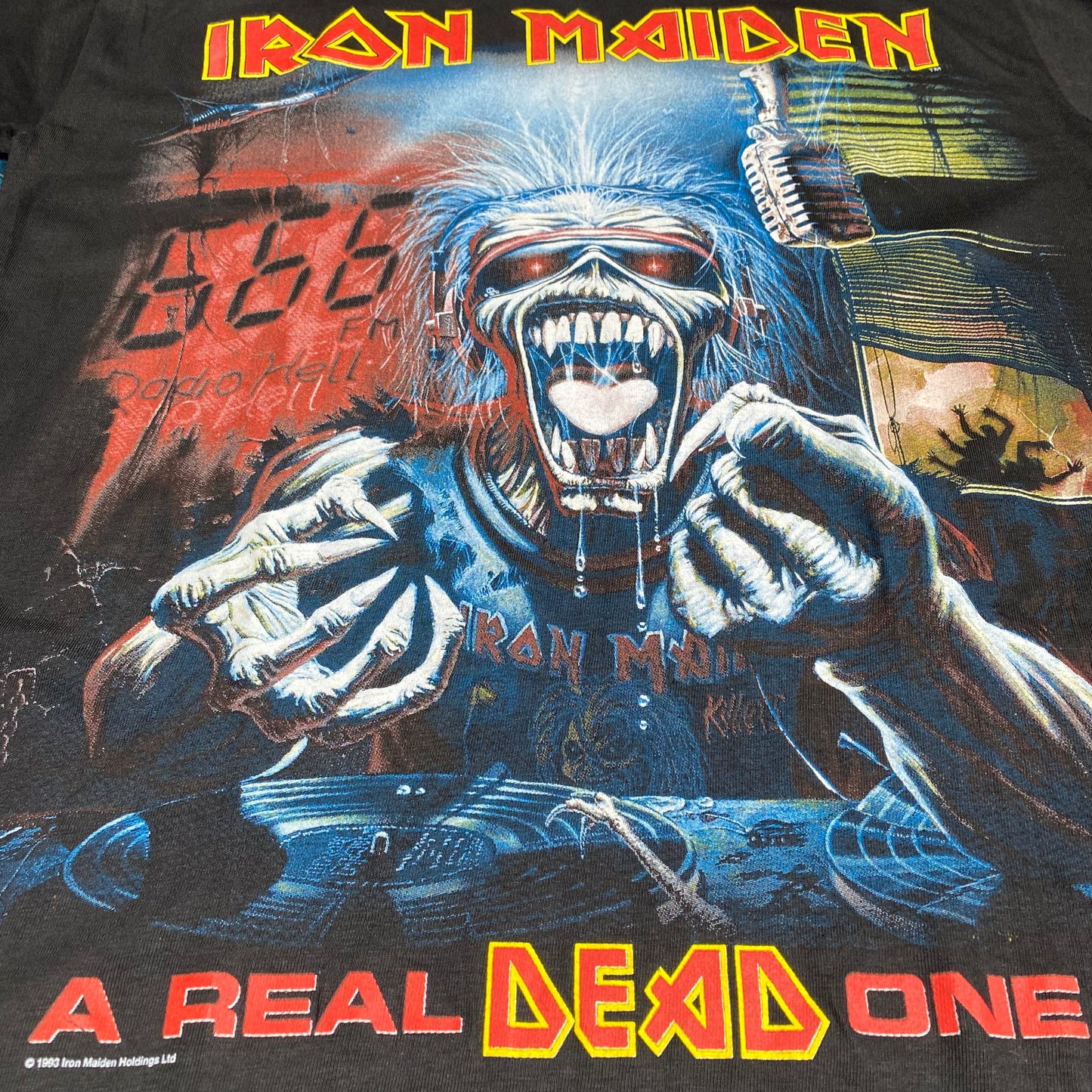 Iron Maiden 90's A Real Dead One Bootleg Tee