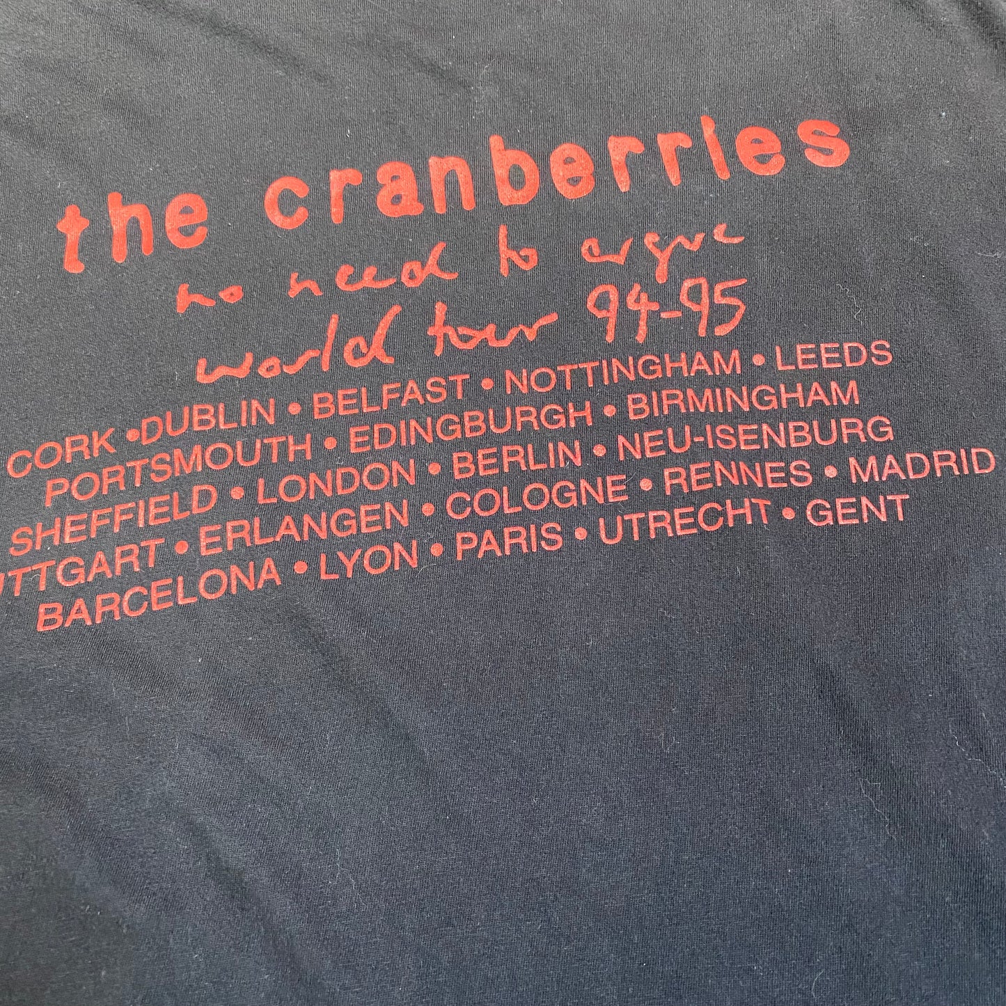 The Cranberries 1994 No Need To Argue Tee