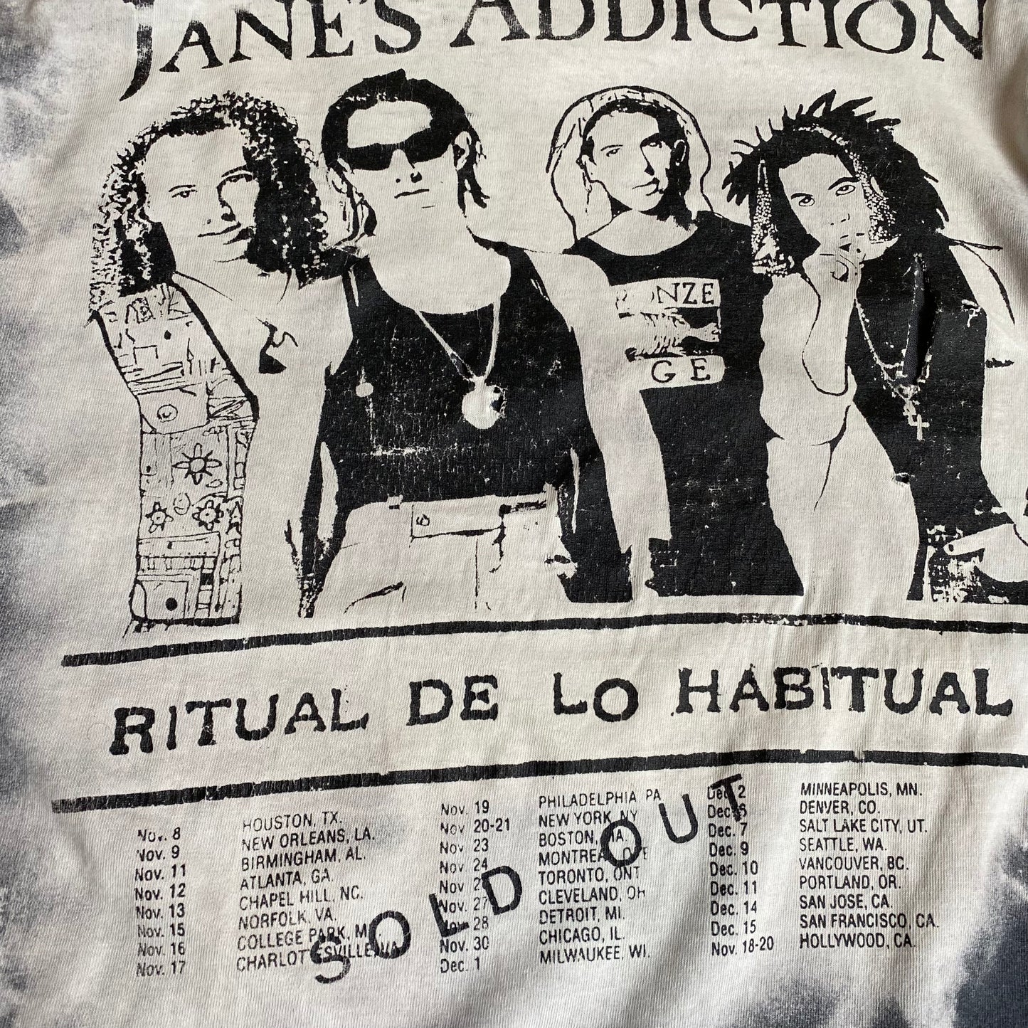 Janes's Addiction 1990 Ritual De Lo Habitual Tee