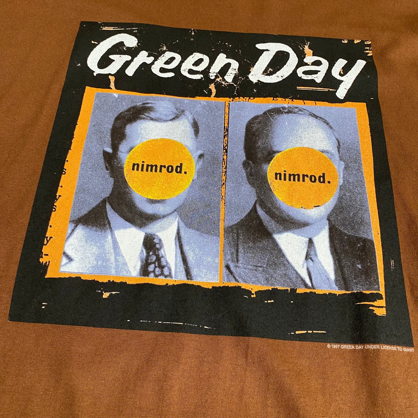 Green Day 1997 Nimrod US Tour Longsleeved Tee